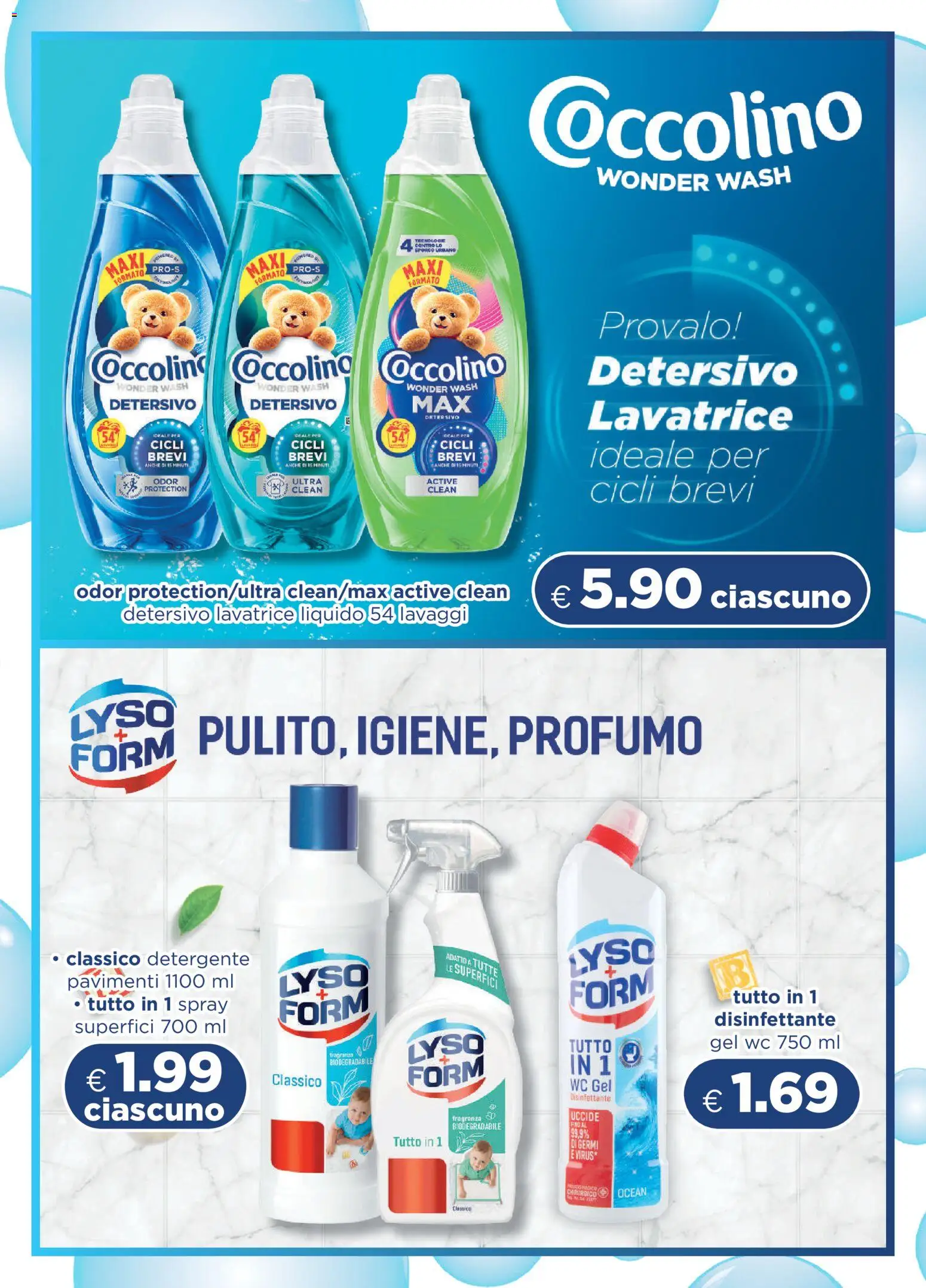Volantino Acqua e Sapone del 19/07/2026 | Pagina: 4 | Prodotti: Detergente, Lavatrice, WC, Profumo