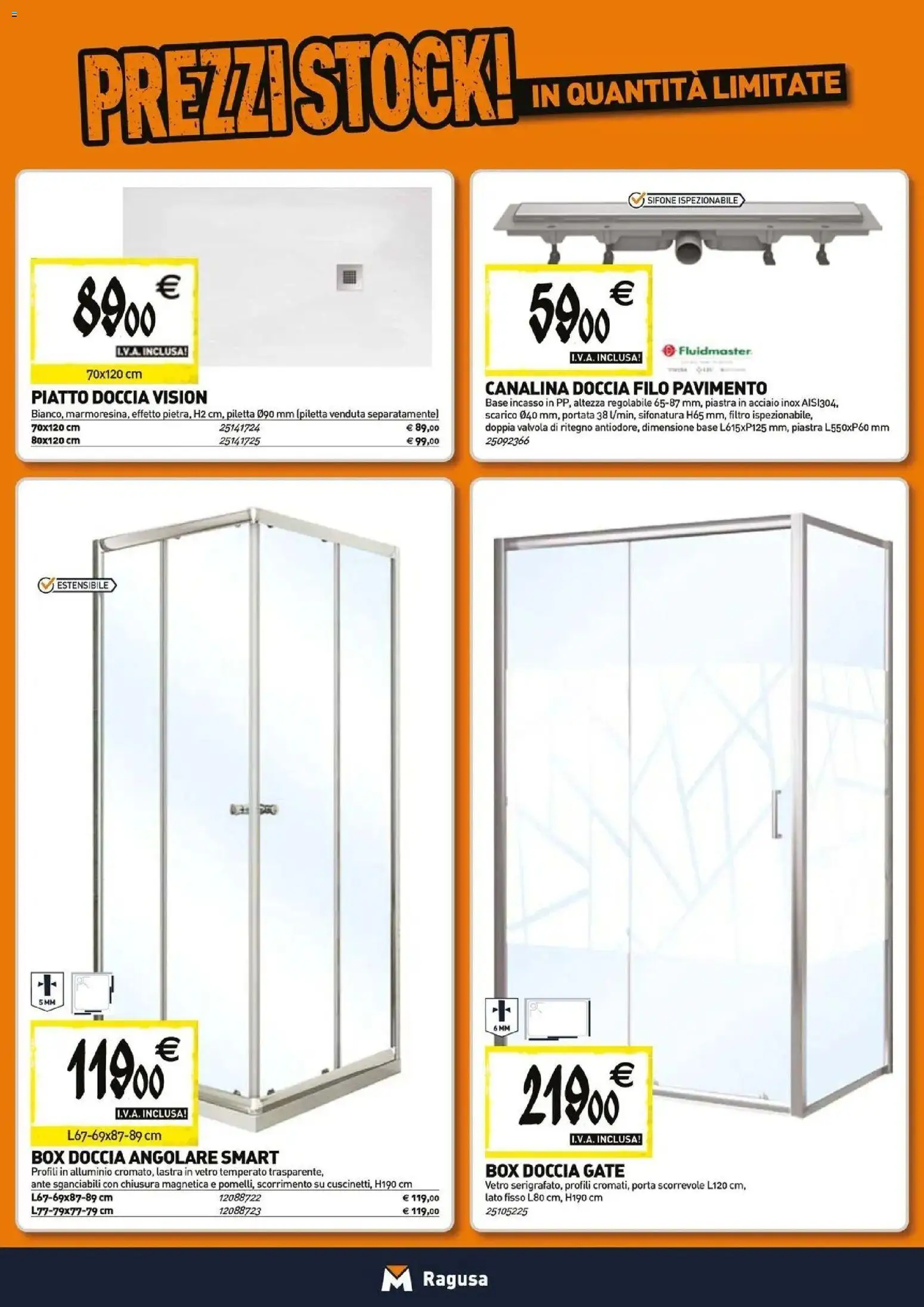 Nuovo TECNOMAT catalogo Ragusa dal 27/08/2026 > offerte anteprima 🛍️ | Pagina: 2 | Prodotti: Pavimento, Porta scorrevole, Box doccia, Piatto