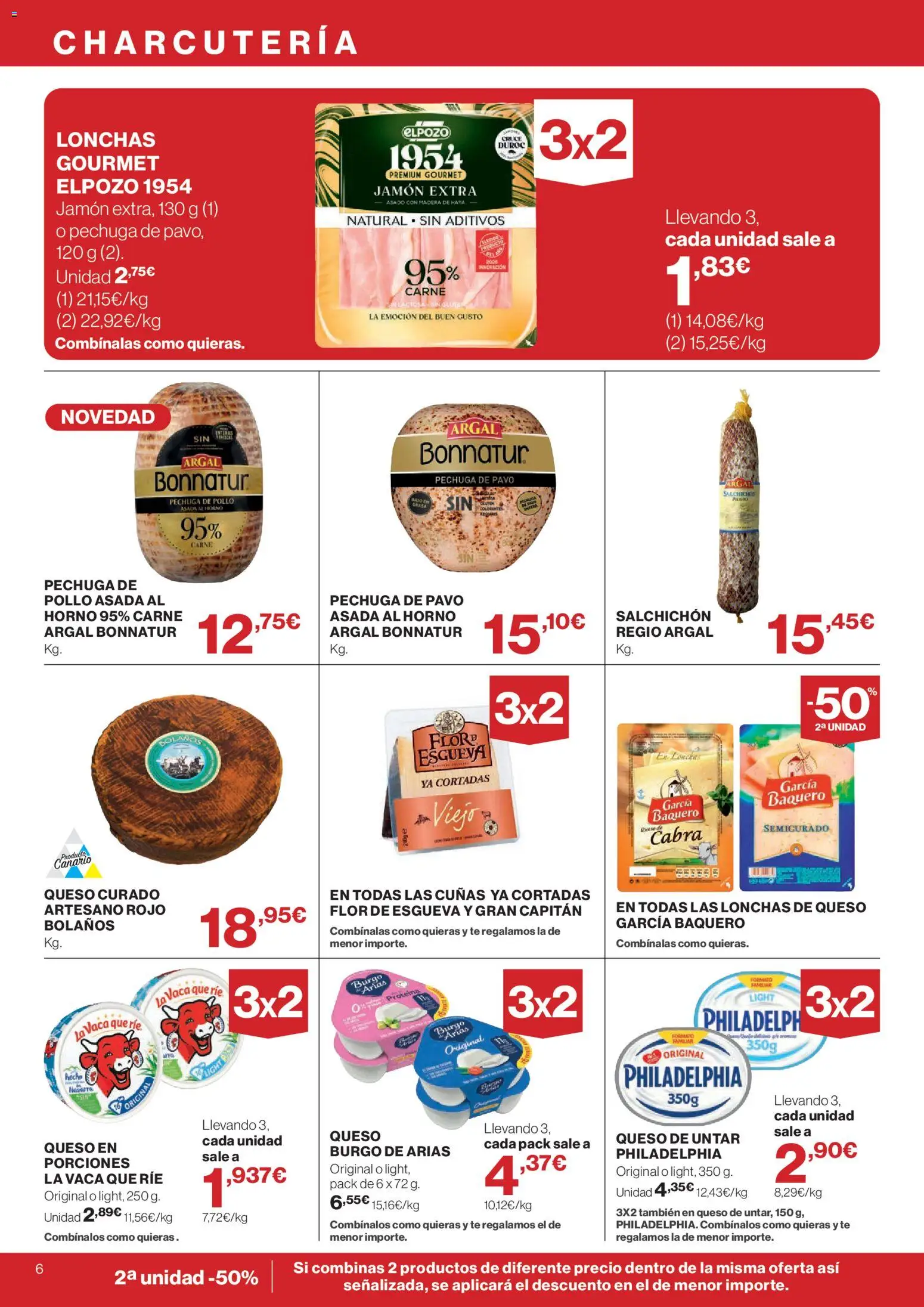 Supercor Canarias │ válido desde el 26/08/2026 | Página: 6 | Productos: Queso, Jamón, Horno, Carne