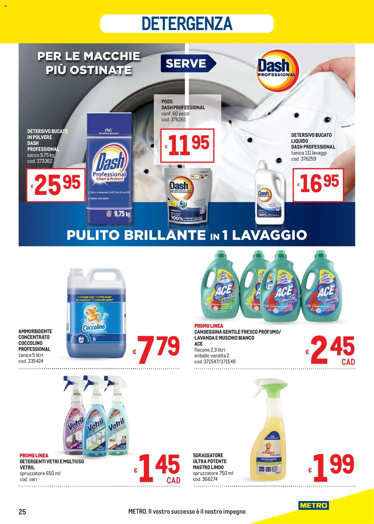 Volantino Metro del 24/09/2026 | Pagina: 25 | Prodotti: Mele, Ammorbidente, Sgrassatore, Lavanda
