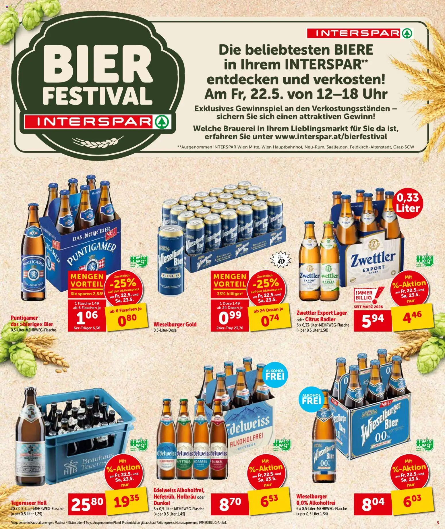 Interspar Flugblatt - Wien gültig ab 21.05.2026 | Seite: 6 | Produkte: Uhr, Bier