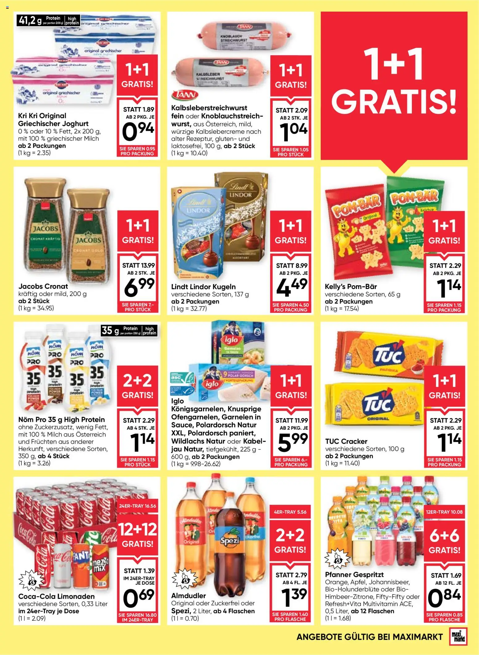 Maximarkt Flugblatt gültig ab 22.10.2026 | Seite: 7 | Produkte: Kabel, Milch, Joghurt, Cracker