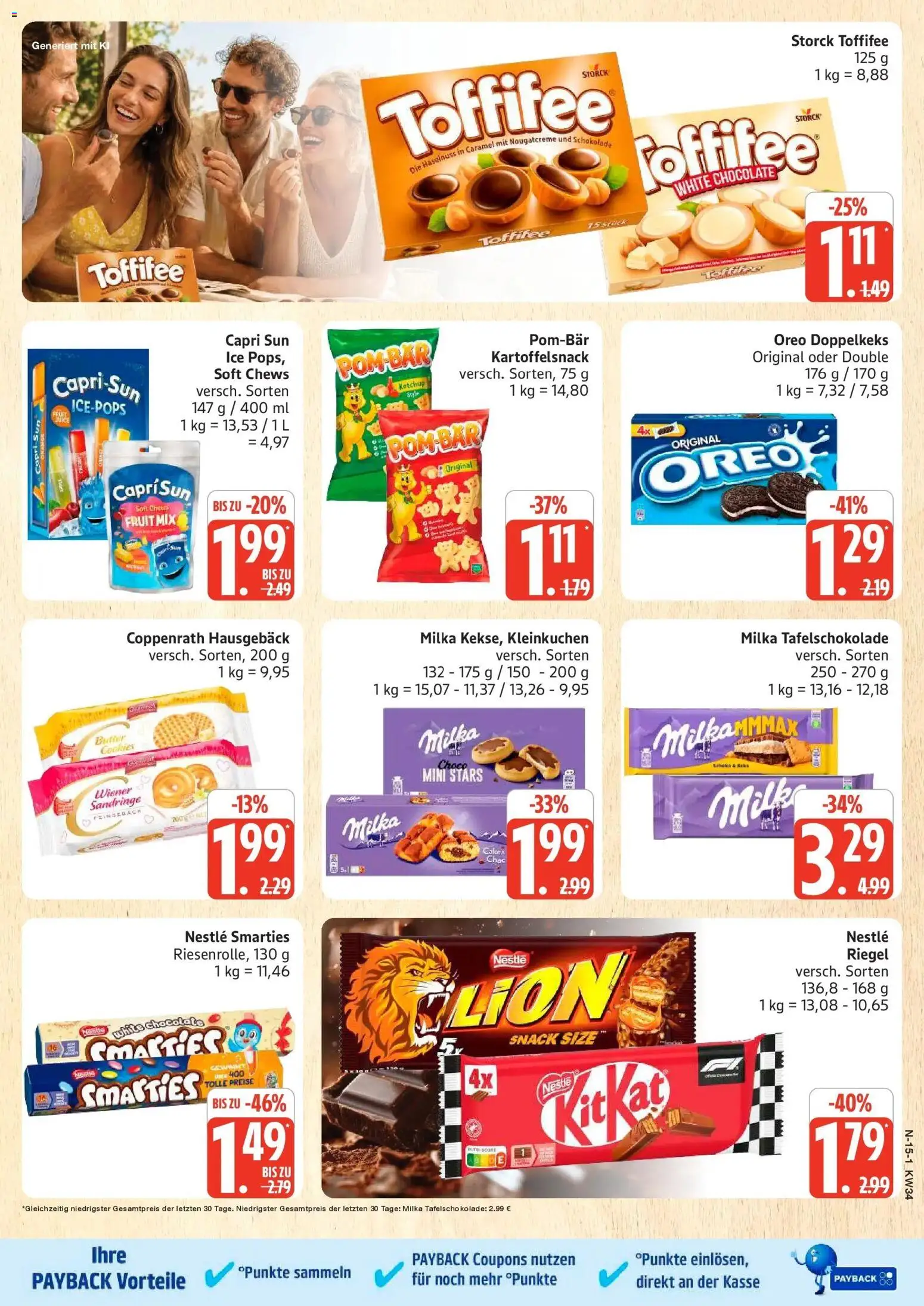 Edeka Prospekt Rostock (ab 17.08.2026) » Angebote Online | Seite: 15 | Produkte: Capri sun, Schokolade, Smarties, Ketchup