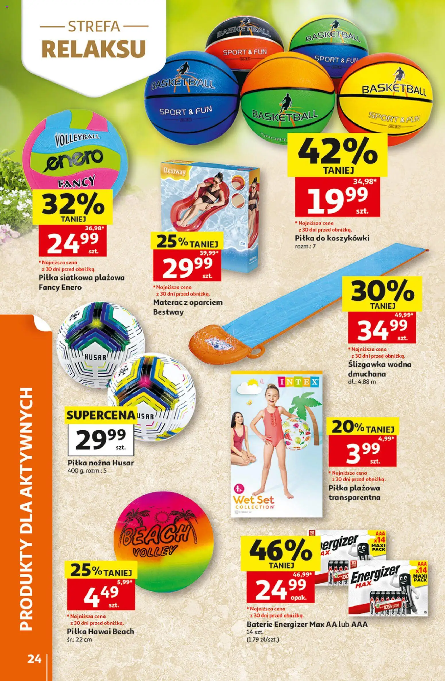 Auchan gazetka - 30 Lat Hipermarket od 07.05.2026 | Strona: 24 | Produkty: Baterie, Materac