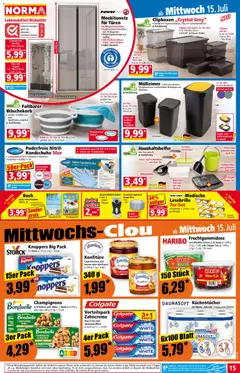 Norma Flugblatt ab 13.07.2026 gültig | Seite: 15 | Produkte: Erdbeeren, Handschuhe, Schrank, Box