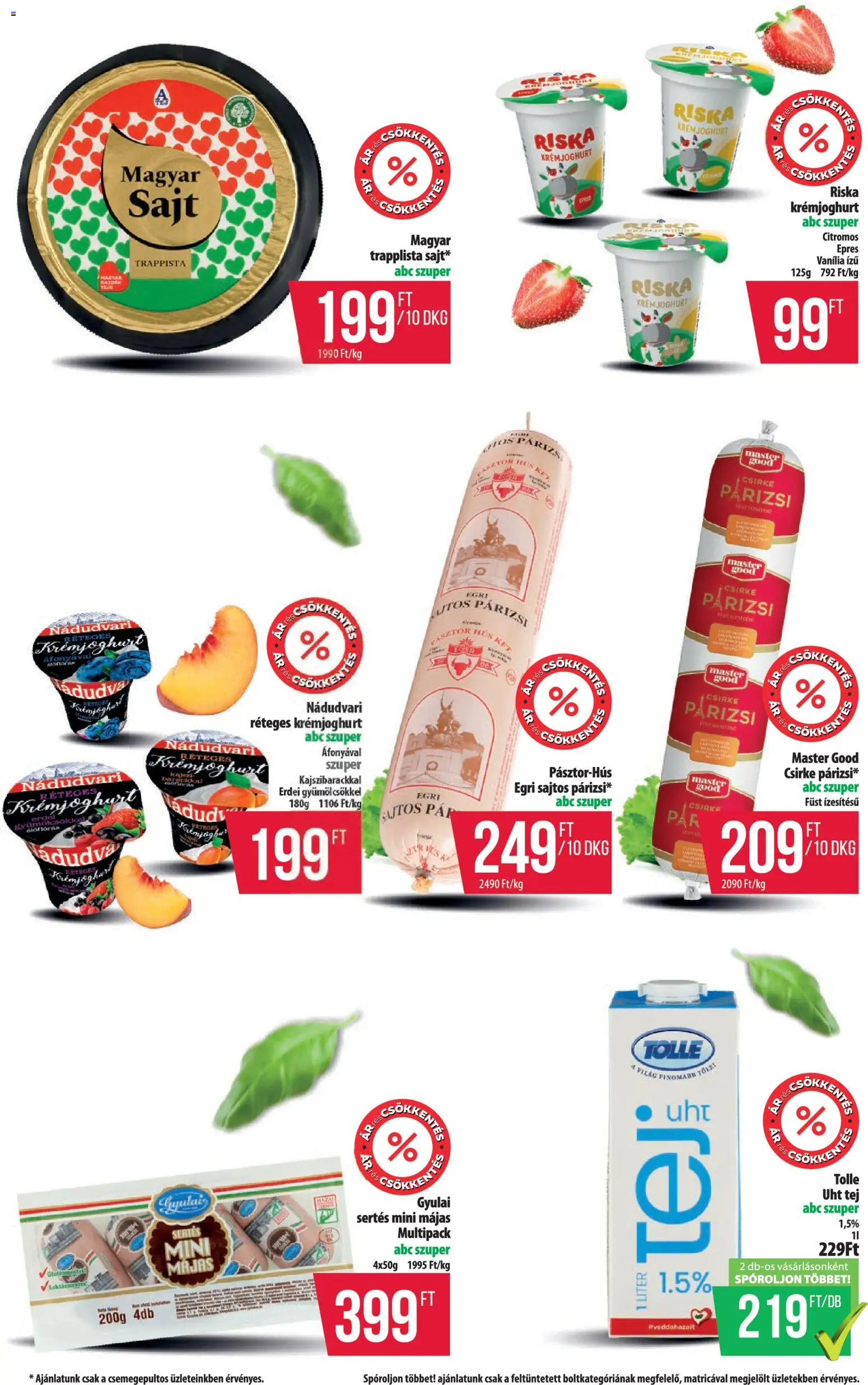 COOP akciós ujság - amely érvényes a következő dátumtól: 2026.07.30. | Oldal: 3 | Termékek: Hús, Tej, Sajt, Párizsi