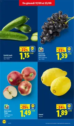 Anteprima del volantino Cetrioli snack, 250 g confezione valido a partire dal 17/09/2026 | Pagina: 6