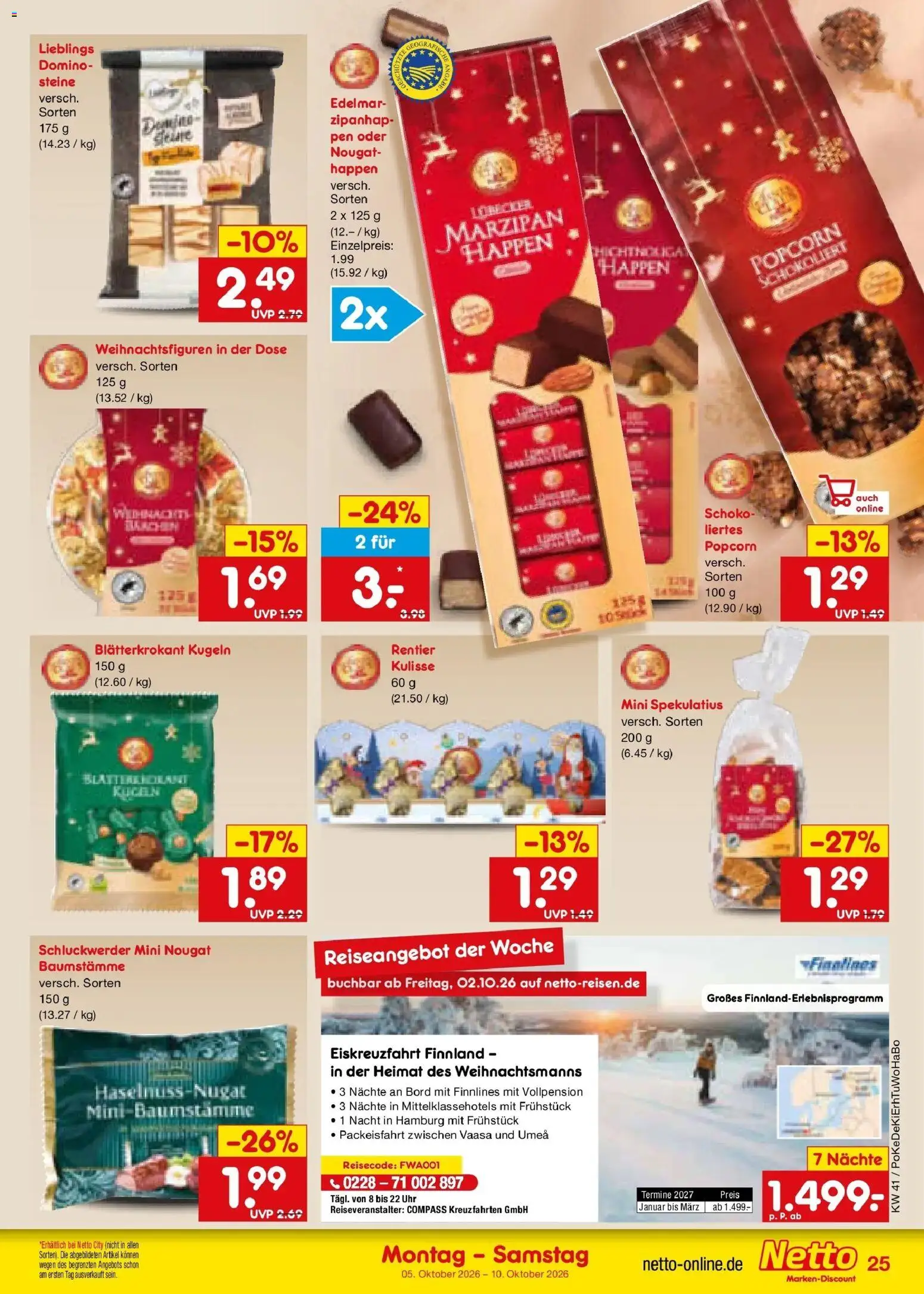 Netto Marken-Discount Prospekt München (ab 05.10.2026) » Angebote | Seite: 27 | Produkte: Popcorn, Uhr