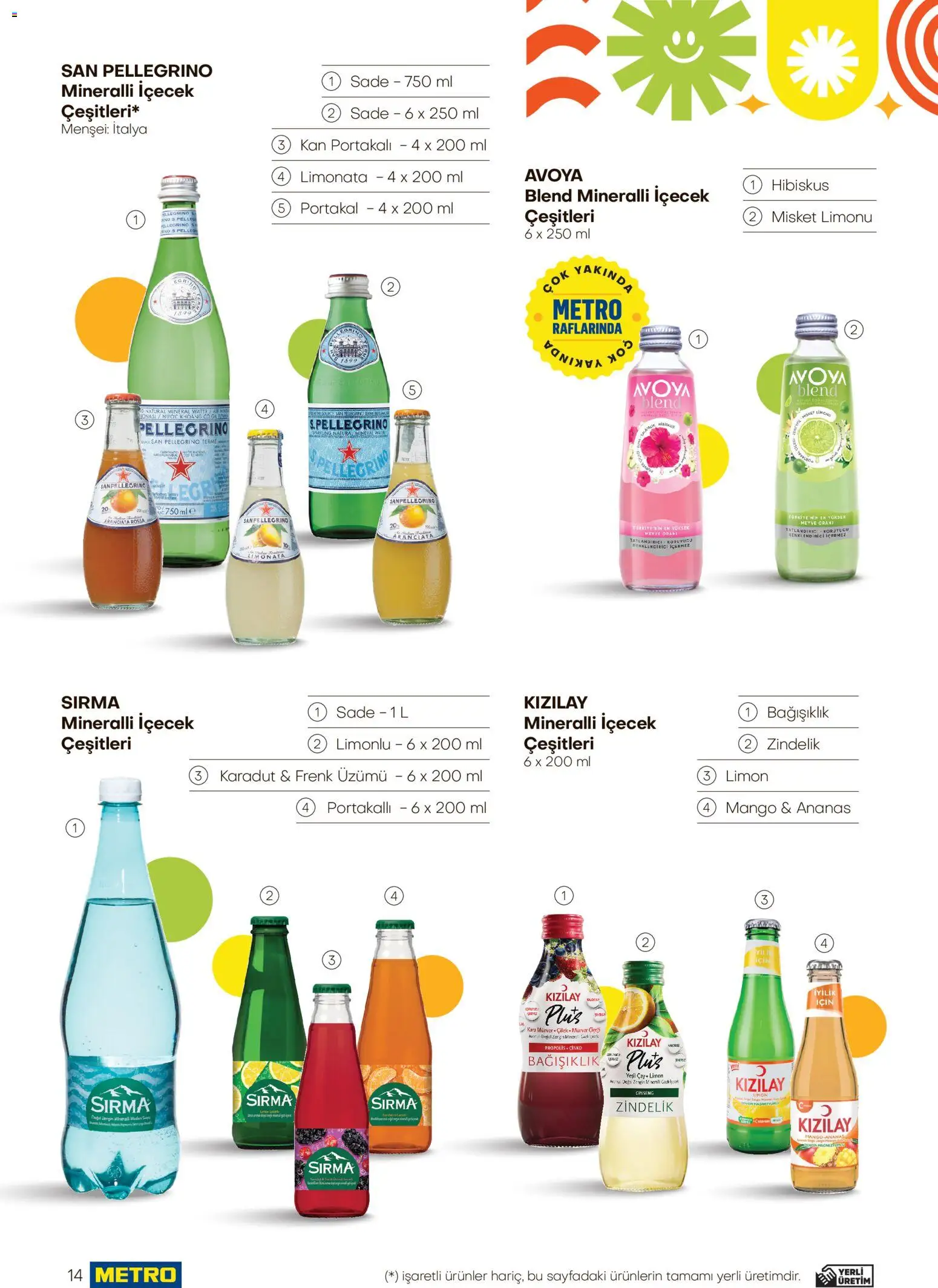 Metro - İçecek Trendleri ve Çözümleri - 08 Temmuz 2026 tarihinden itibaren geçerlidir | Sayfa: 14 | Ürünler: Ginseng, Çay, Ananas, Mango