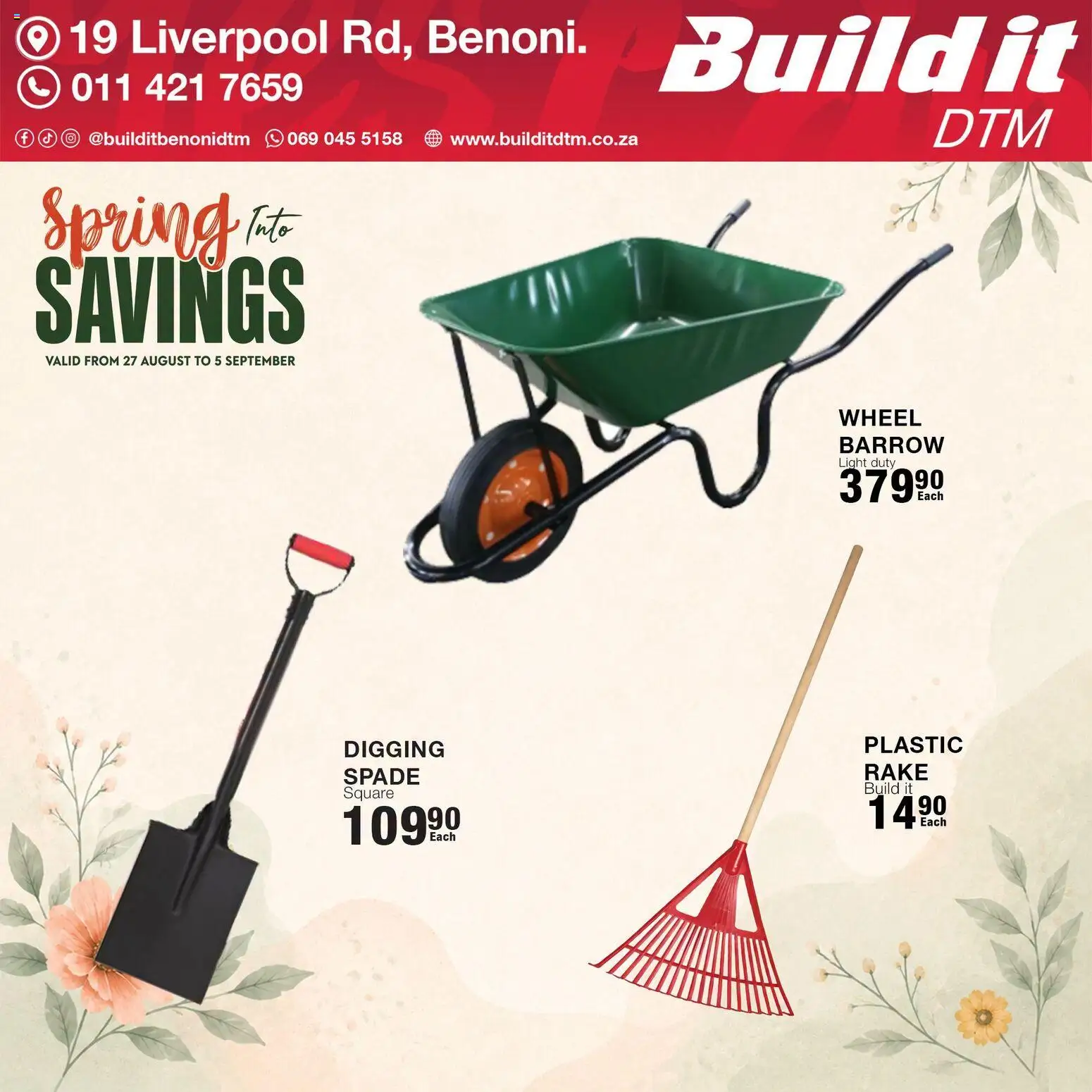 New Build It catalogue – valid from 27/08/2026 | Page: 8 | Products: Light, Spade