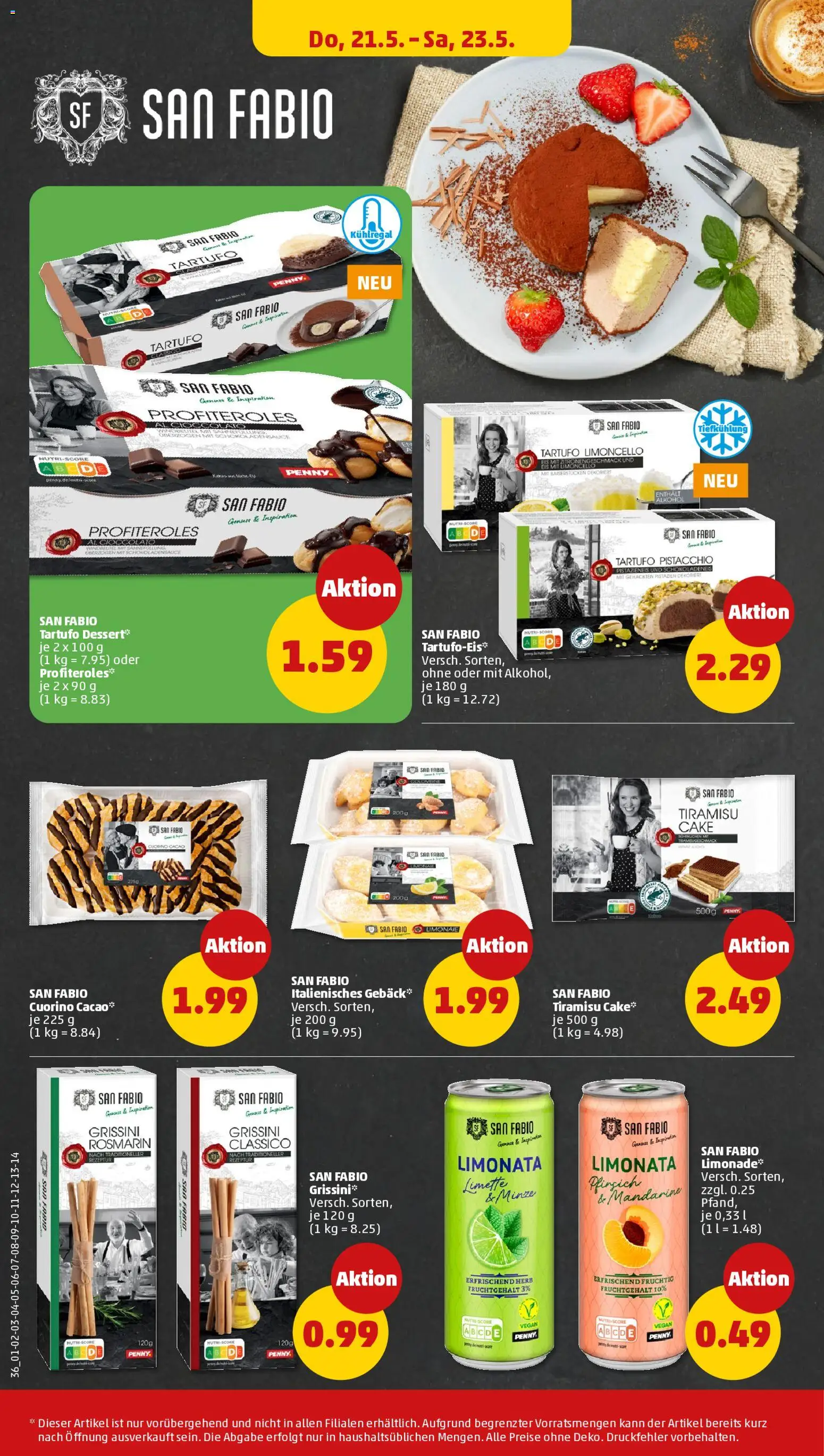 Penny Prospekt 	 – gültig ab 18.05.2026 | Seite: 38 | Produkte: Pistazien, Pfirsich, Limette, Eis