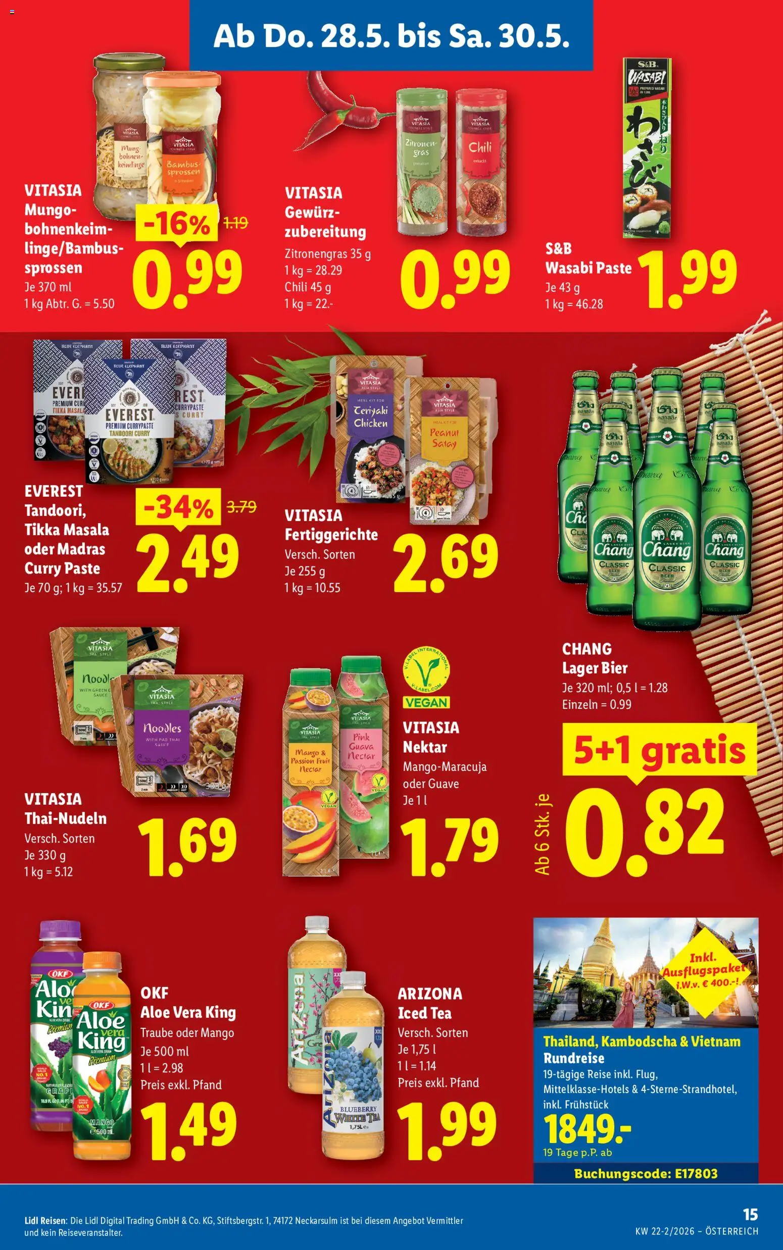 Lidl Flugblatt - Altenmarkt im Pongau, St. Johann im Pongau, Zell am See gültig ab 28.05.2026 | Seite: 17 | Produkte: Fertiggerichte, Mango, Chili, Bier