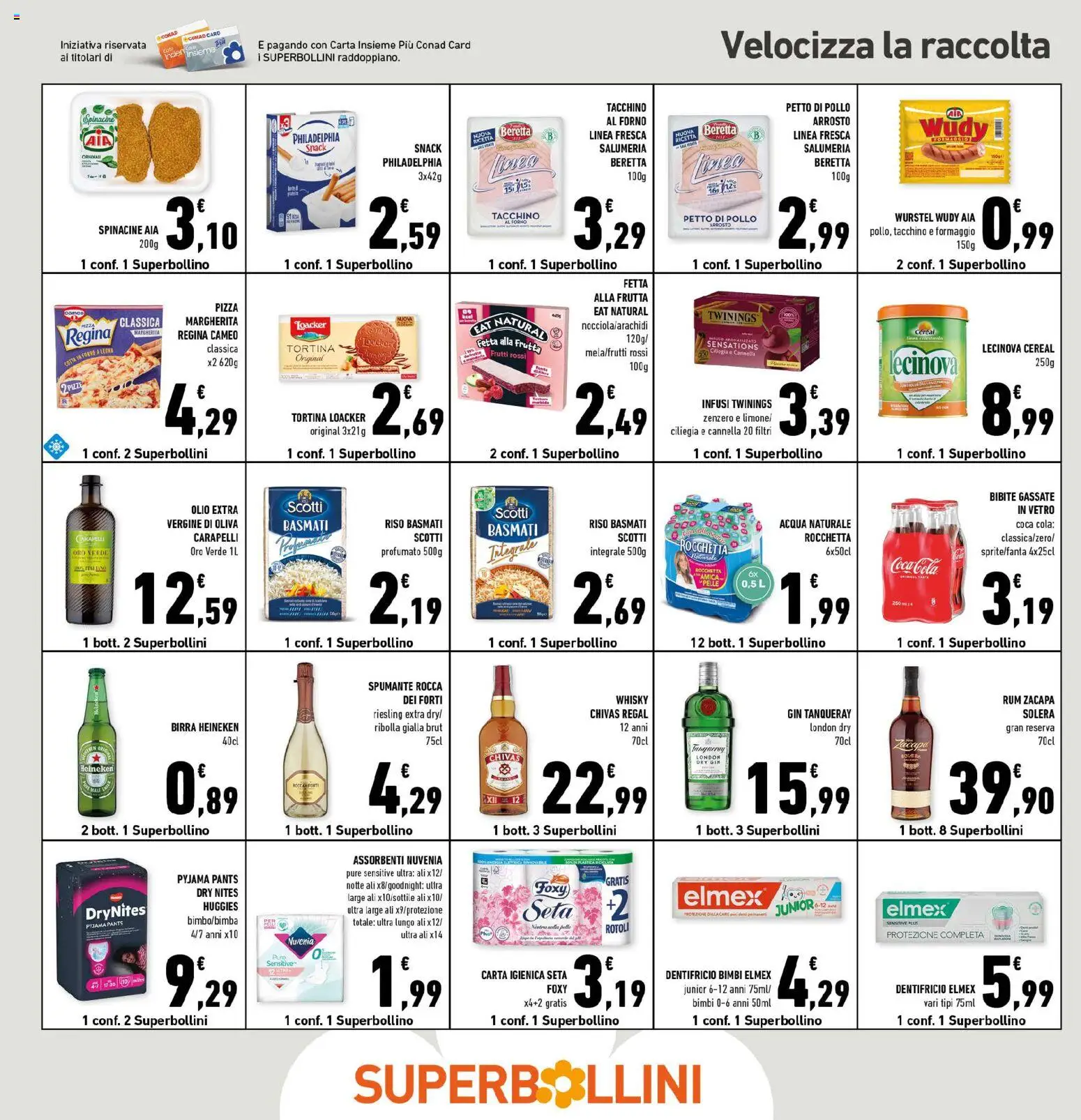 Volantino Conad del 07/10/2026 | Pagina: 28 | Prodotti: Rum Zacapa, Carta igienica, Birra Heineken, Bibite