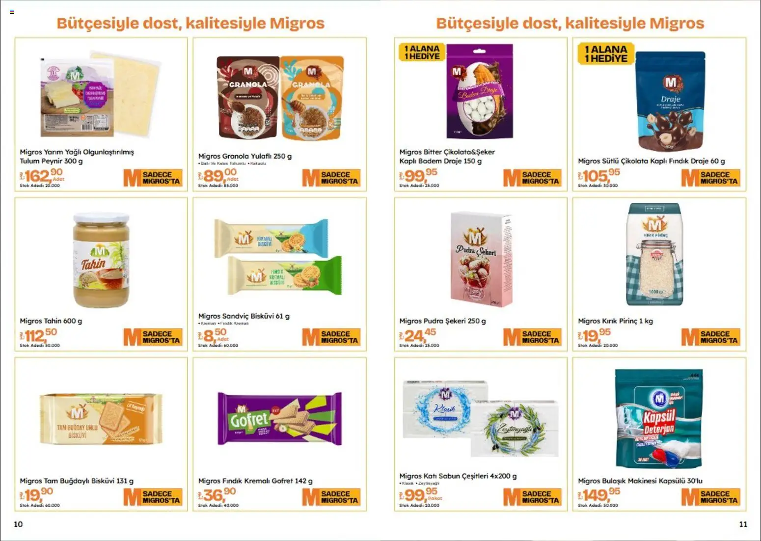 Migros Katalog - Migroskop - 22 Ekim 2026 tarihinden itibaren geçerlidir | Sayfa: 6 | Ürünler: Gofret, Sabun, Tulum, Badem