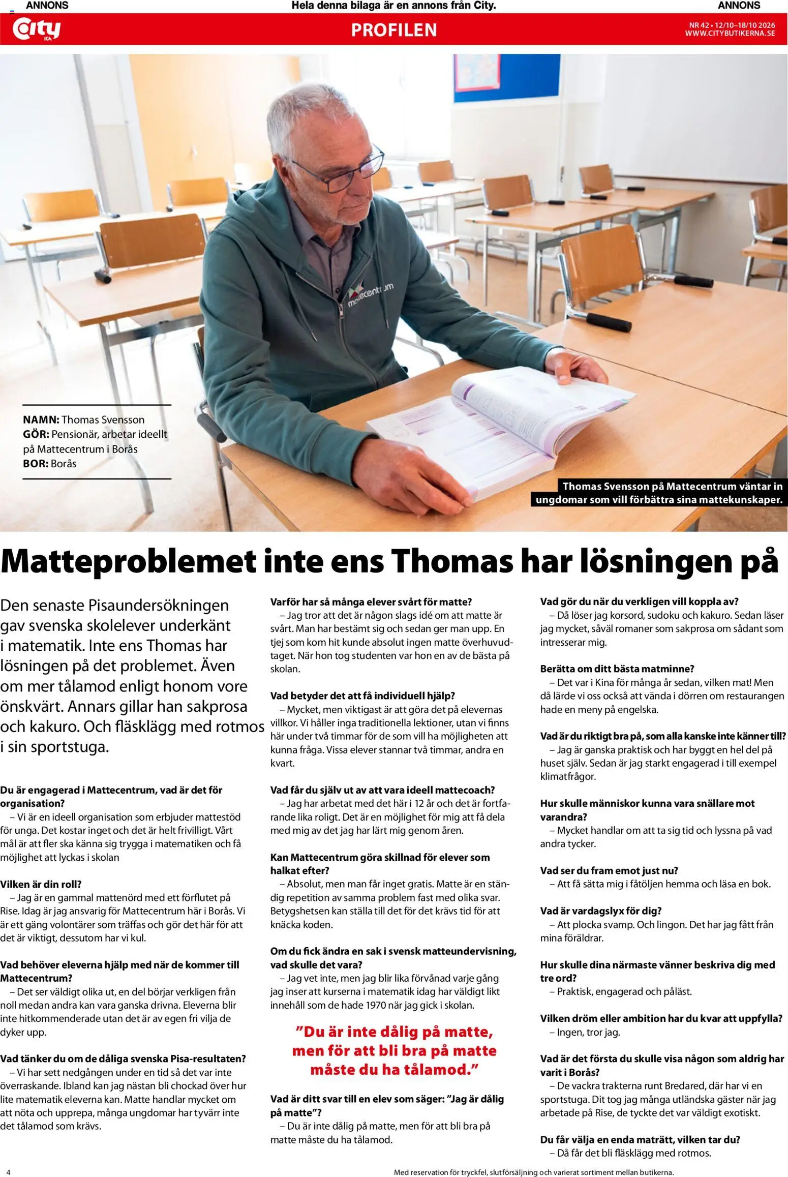 ICA Kvantum reklamblad aktuell från 12/10/2026 | Sida: 4 | Produkter: Fläsklägg, Vantar
