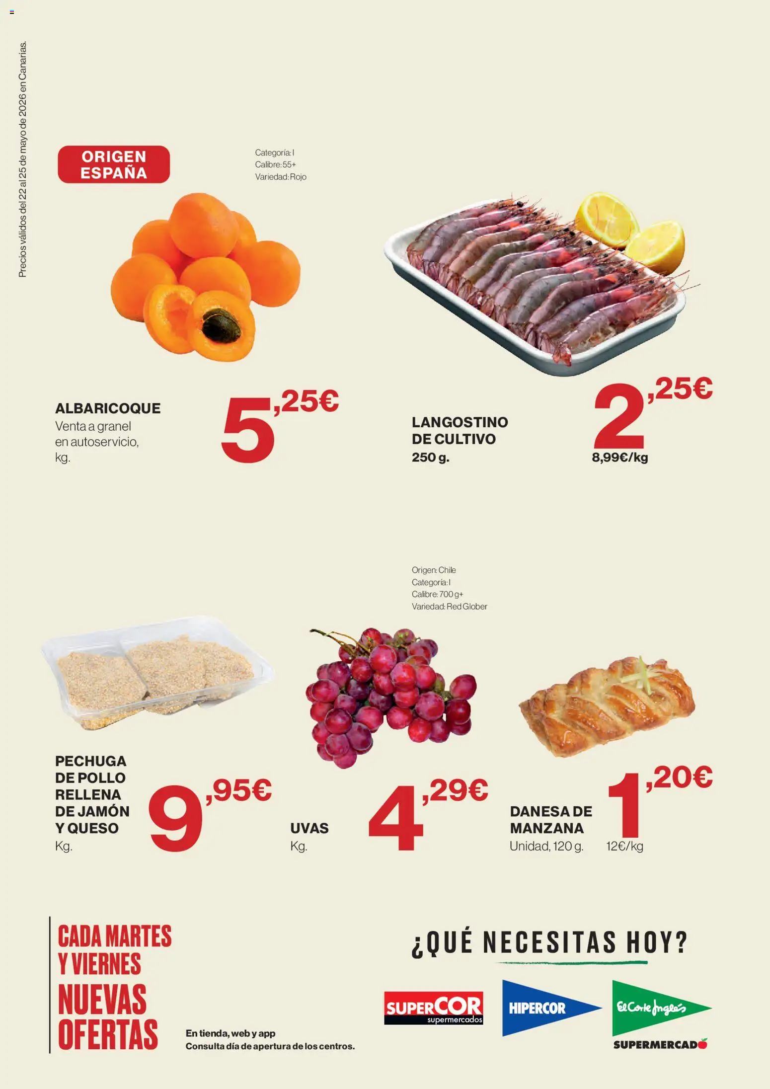 Supercor Canarias │ válido desde el 22.05.2026 | Página: 2 | Productos: Queso, Τζίντζερ, Jamón, Αποφλοιωτής σκόρδου