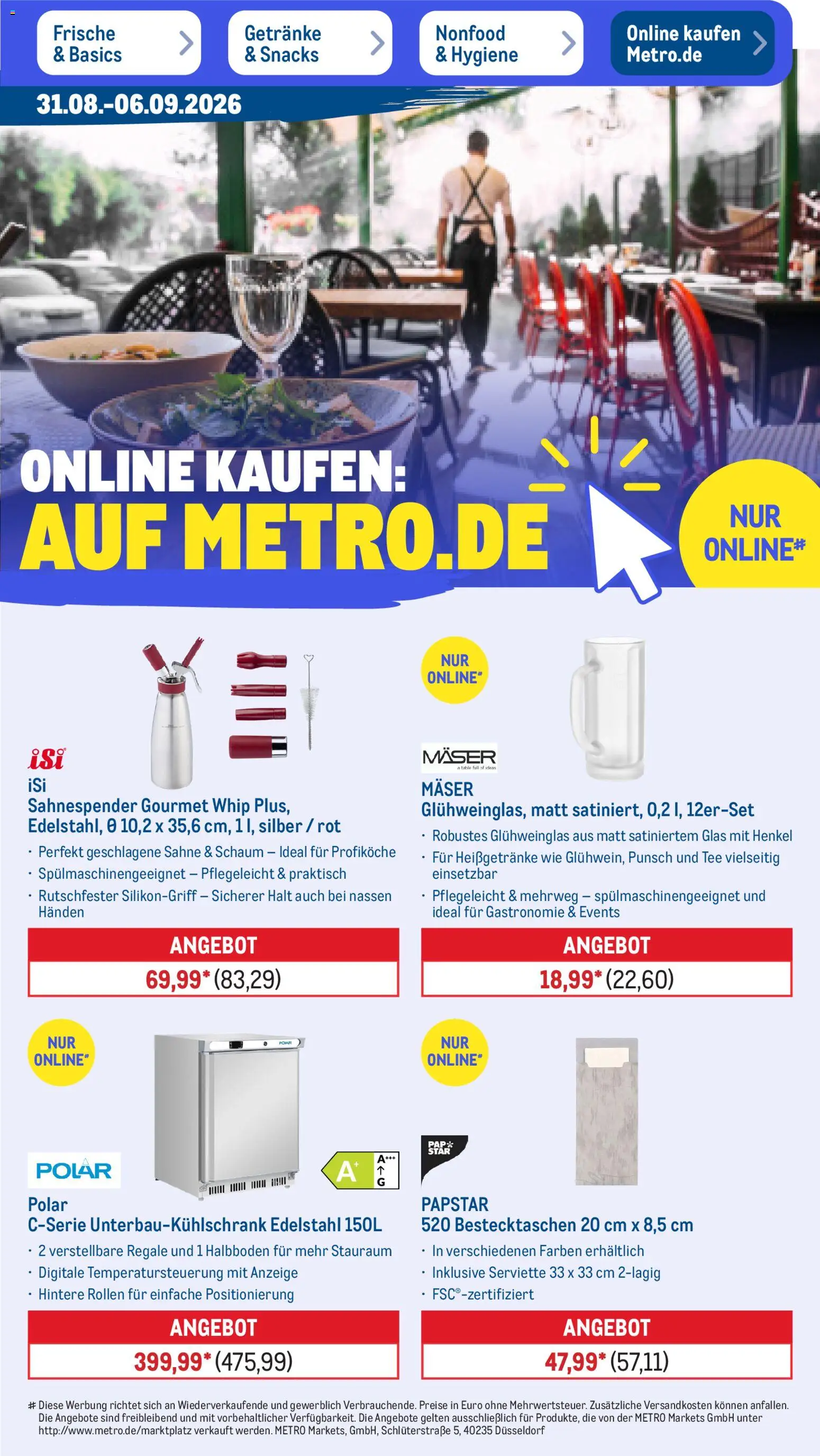 Metro Prospekt – gültig ab 31.08.2026 | Seite: 53 | Produkte: Tee, Sahne