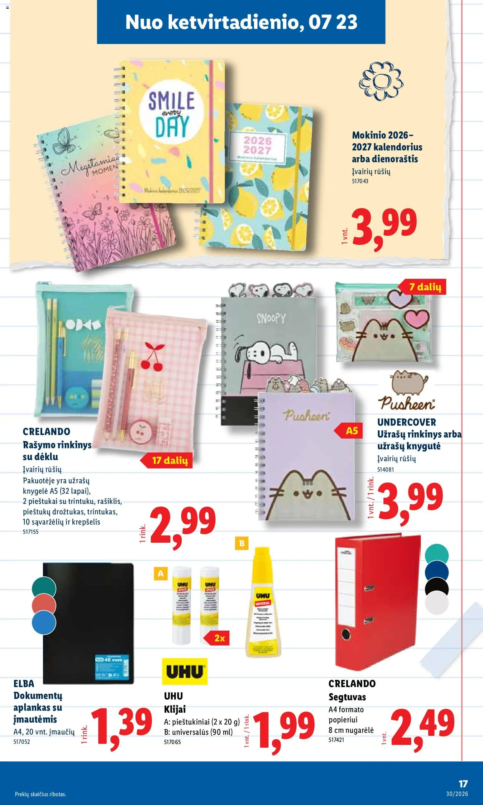 LIDL akcijos nuo 2026.07.20 | Puslapis: 17 | Prekių: Krepšelis