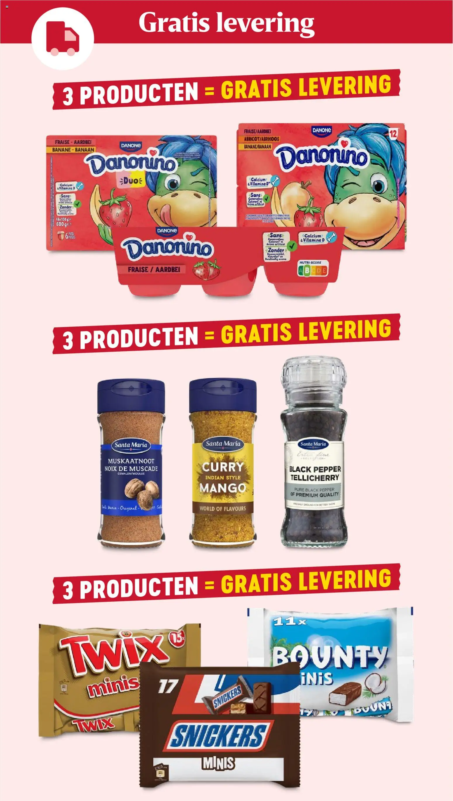 {H1} | Pagina: 2 | Producten: Snickers, Vitamine D, Mango, Aardbei