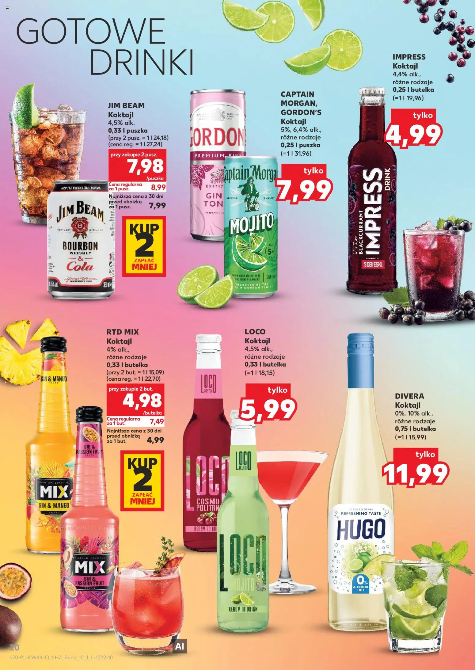 Kaufland Polsko leták - Barek od 29.10.2026 | Strana: 20 | Produkty: Mango, Whiskey, Jim Beam, Bourbon