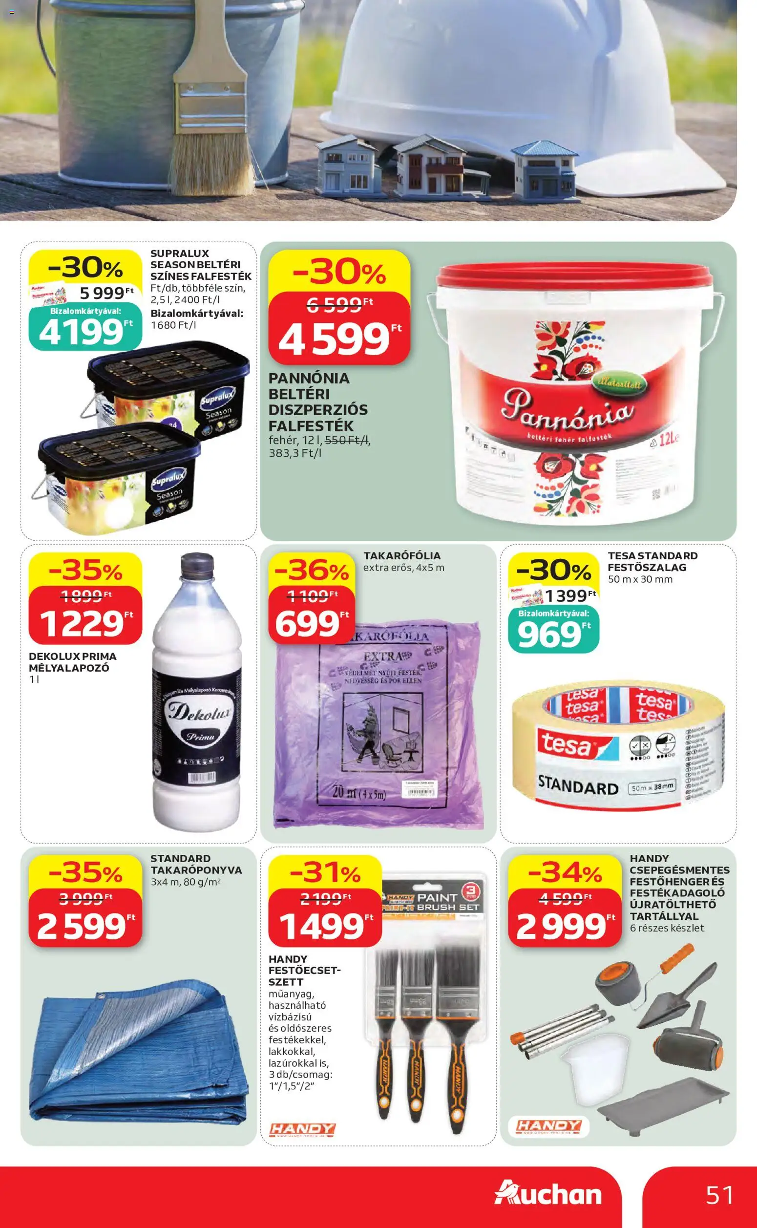 Auchan akciós ujság - amely érvényes a következő dátumtól: 07.05.2026 | Oldal: 51 | Termékek: Takaróponyva