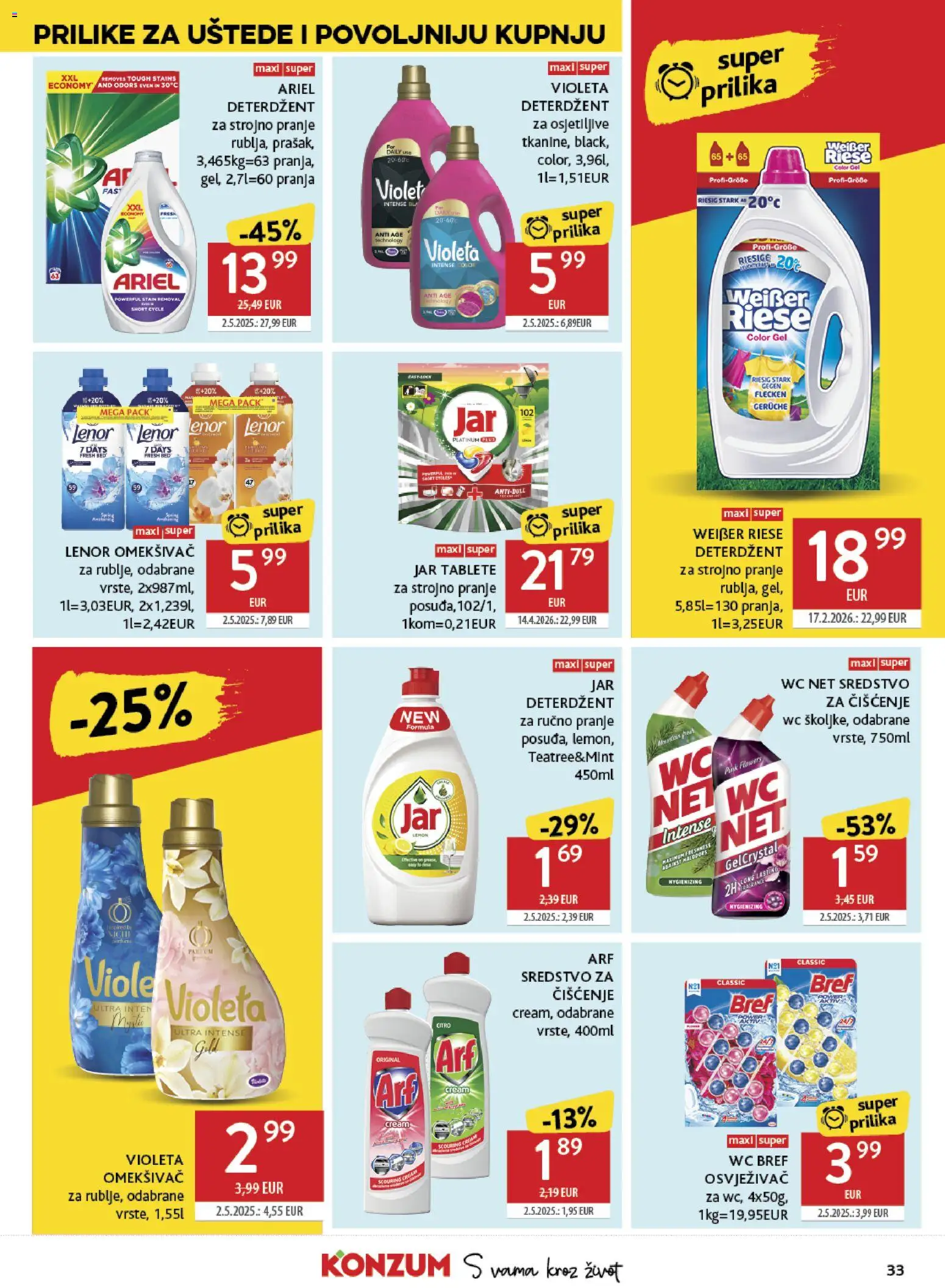 Konzum HR akciós ujság - amely érvényes a következő dátumtól: 24.06.2026 | Oldal: 33