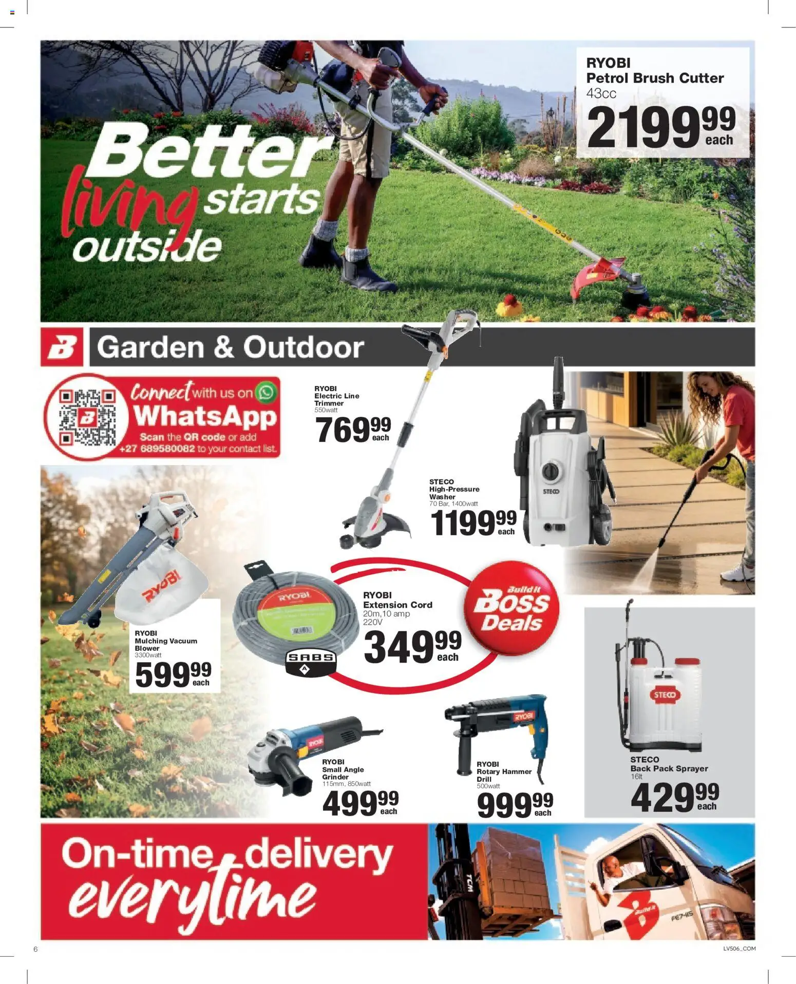 New Build It catalogue – valid from 25/08/2026 | Page: 6 | Products: Cutter, Grinder, Rotary hammer, Brush