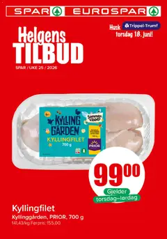 Forhåndsvisning av Spar Helgens Tilbud gyldig fra 18.06.2026
