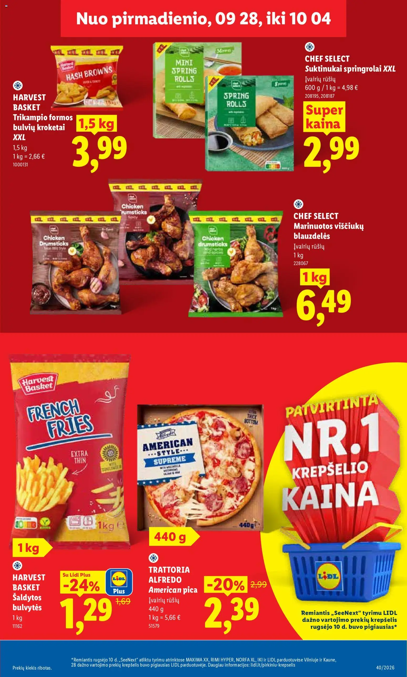 LIDL akcijos nuo 2026.09.28 | Puslapis: 21 | Prekių: Pica, Krepšelis