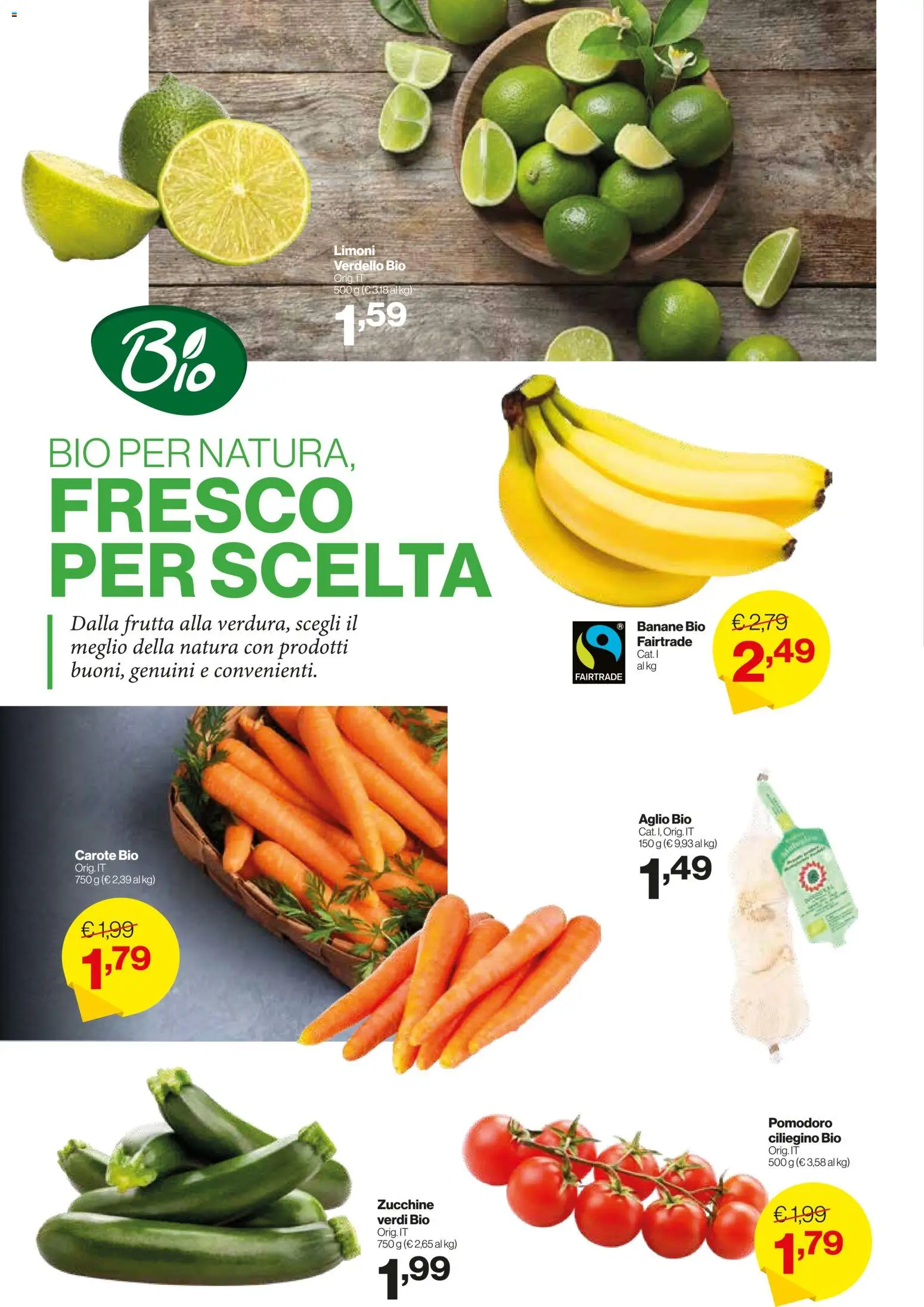 Volantino IN's del 15/07/2026 | Pagina: 10 | Prodotti: Banane, Carote, Aglio, Zucchine