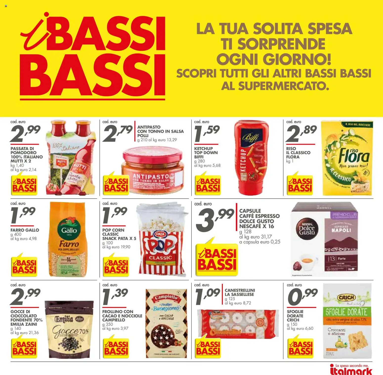 Volantino Italmark del 26/08/2026 | Pagina: 32 | Prodotti: Cioccolato, Top, Cacao, Capsula