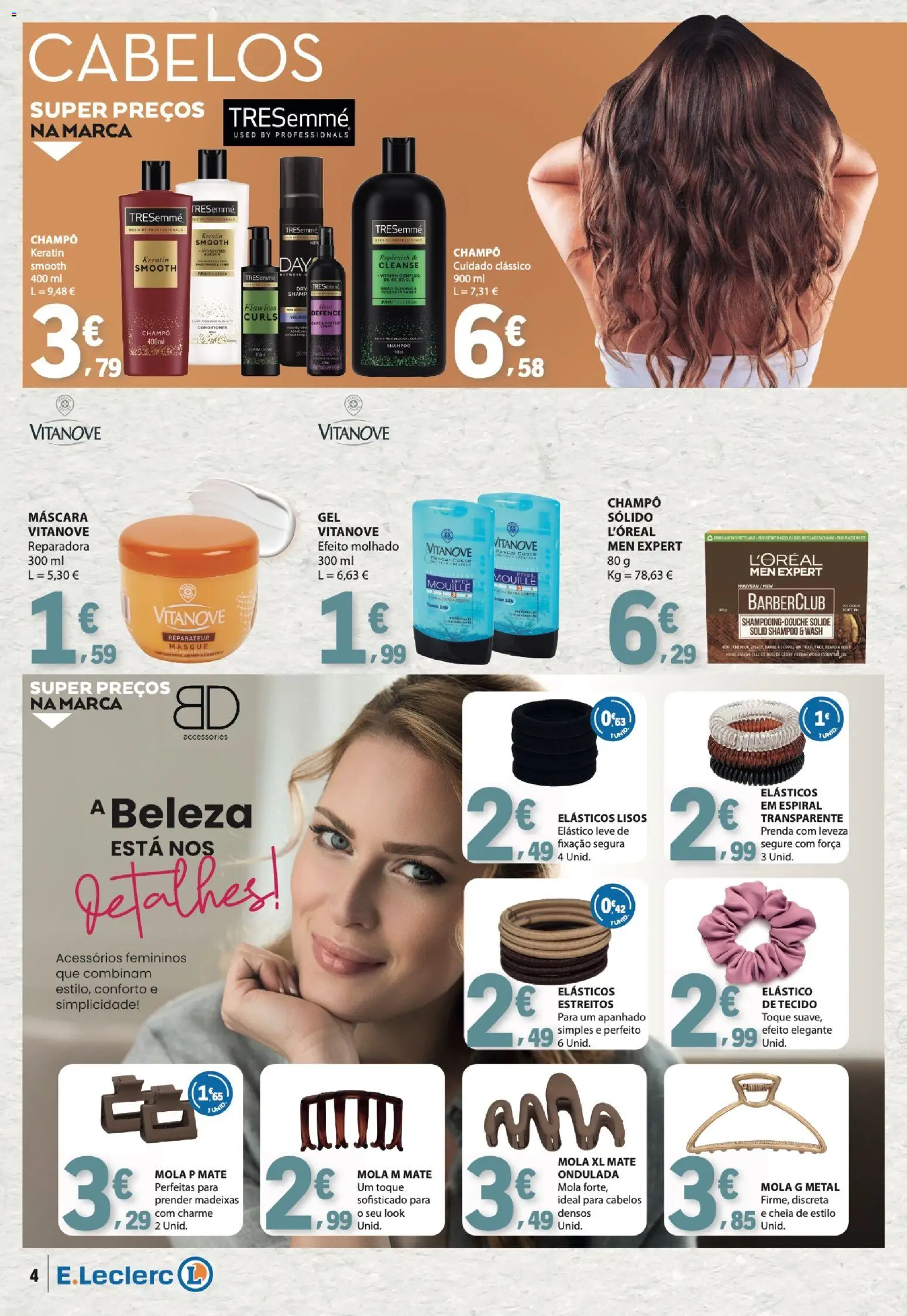 E.Leclerc Especial Beleza │ válido de 30/06/2026 | Página: 4 | Produtos: Shampoo