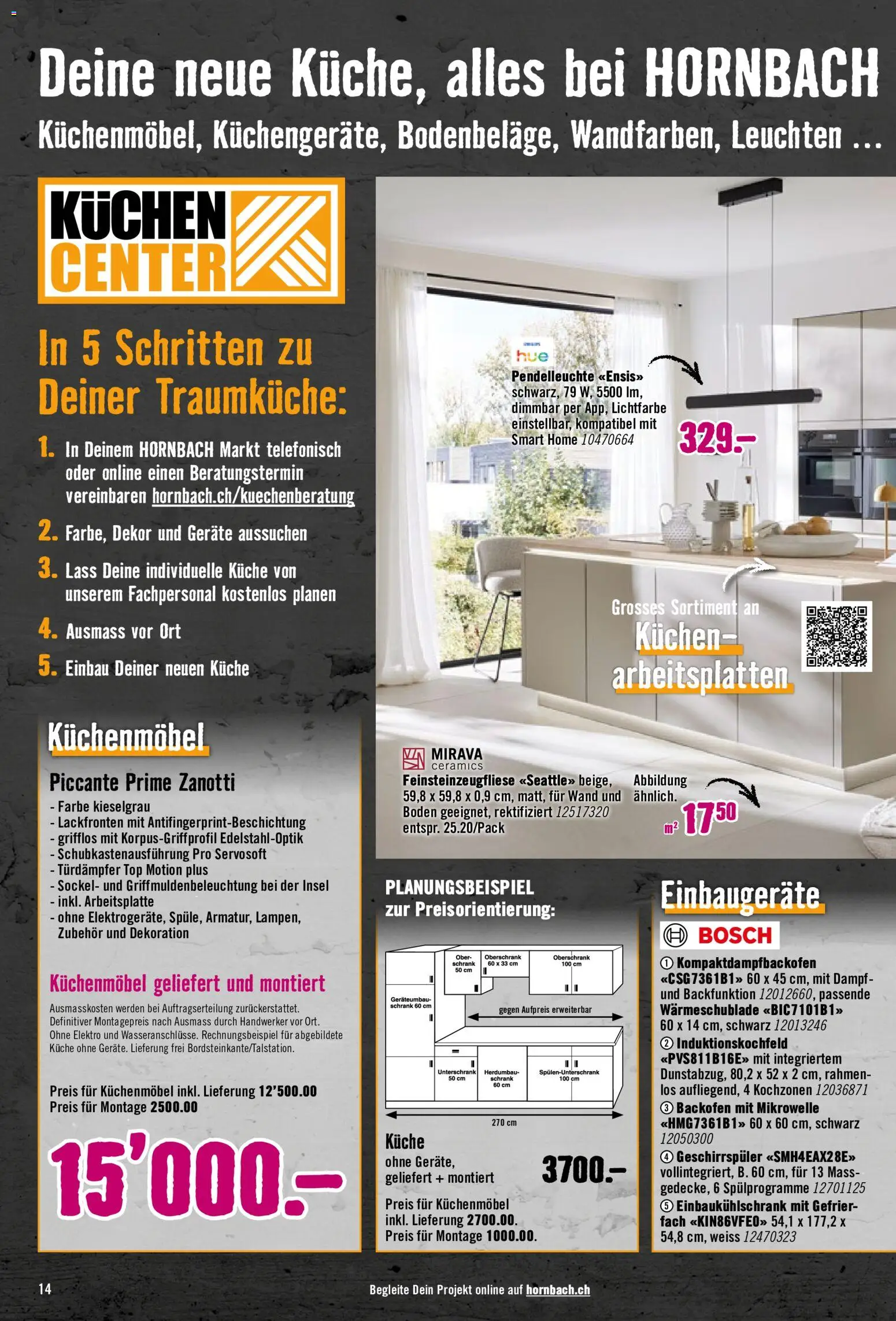 Hornbach aktionen – gültig ab 07.07.2026 | Seite: 14 | Produkte: Unterschrank, Top, Mikrowelle, Bosch