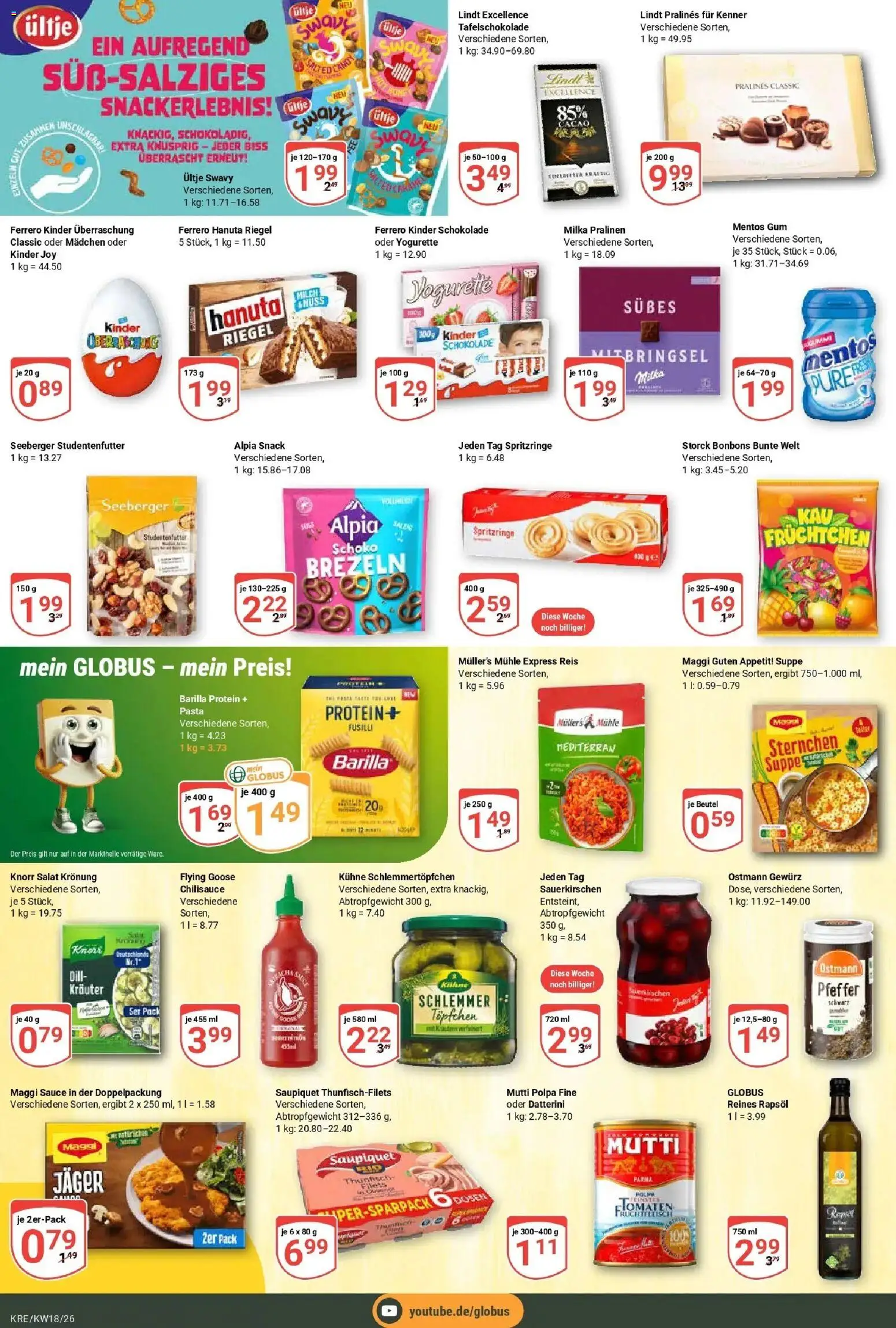Globus Prospekt Krefeld	 – gültig ab 27.04.2026 | Seite: 13 | Produkte: Mühle, Yogurette, Barilla, Salat