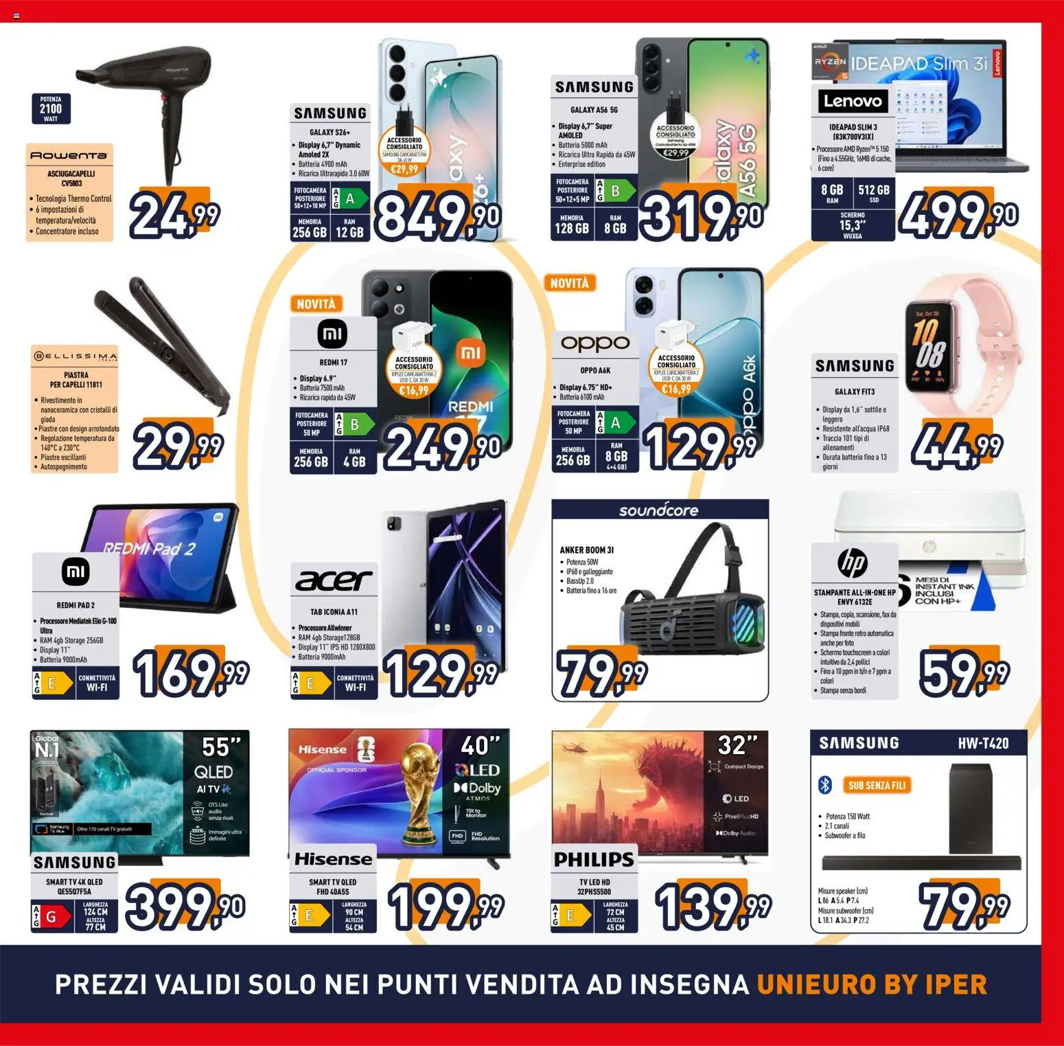 Volantino Iper del 19/08/2026 | Pagina: 7 | Prodotti: Schermo, Monitor, smart TV, Speaker