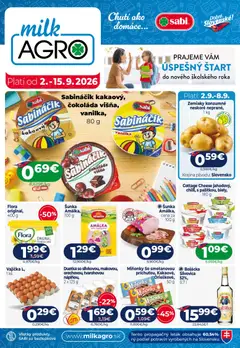 Milk Agro leták platný od 02.09.2026