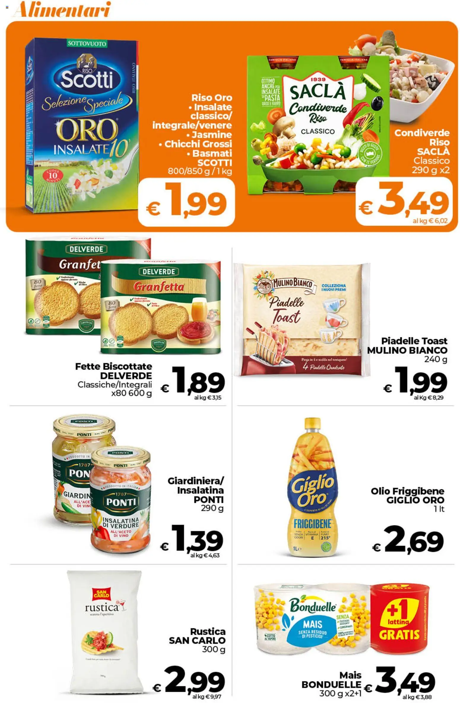 Volantino Ipercoop del 11/08/2026 | Pagina: 38 | Prodotti: Verdure, Pasta, Tostapane, Farro