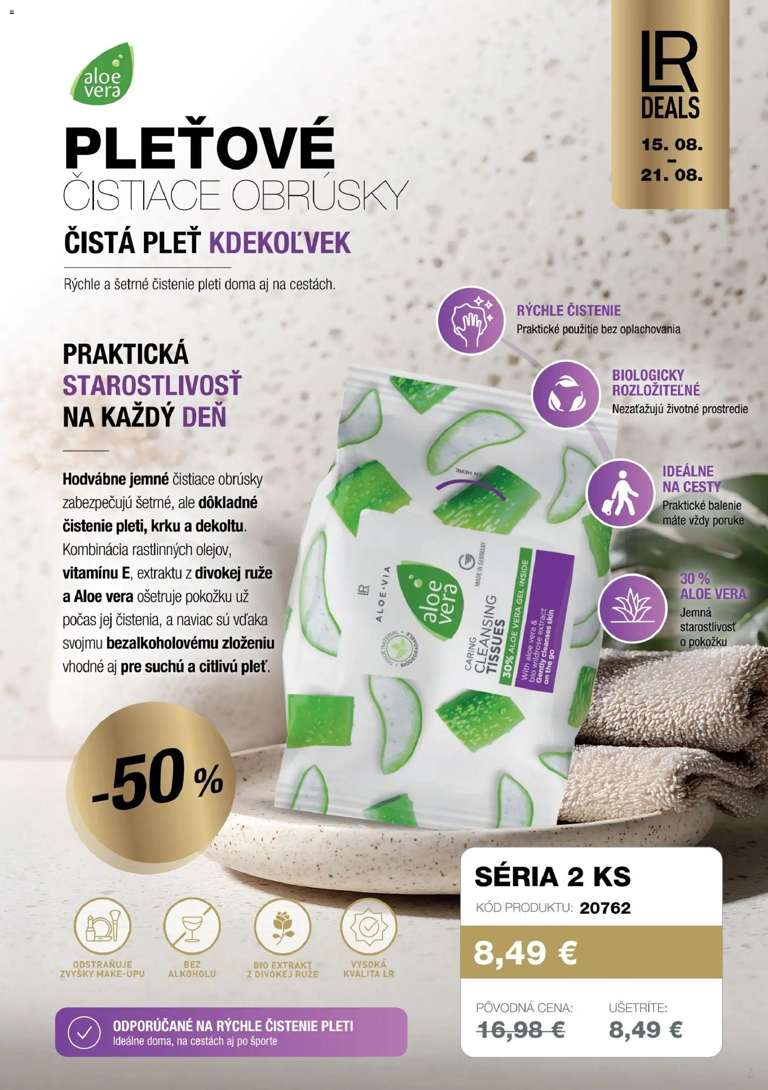 Nové LR akcie – leták je platný od 15.08.2026 | Strana: 5 | Produkty: Aloe Vera, Ruže
