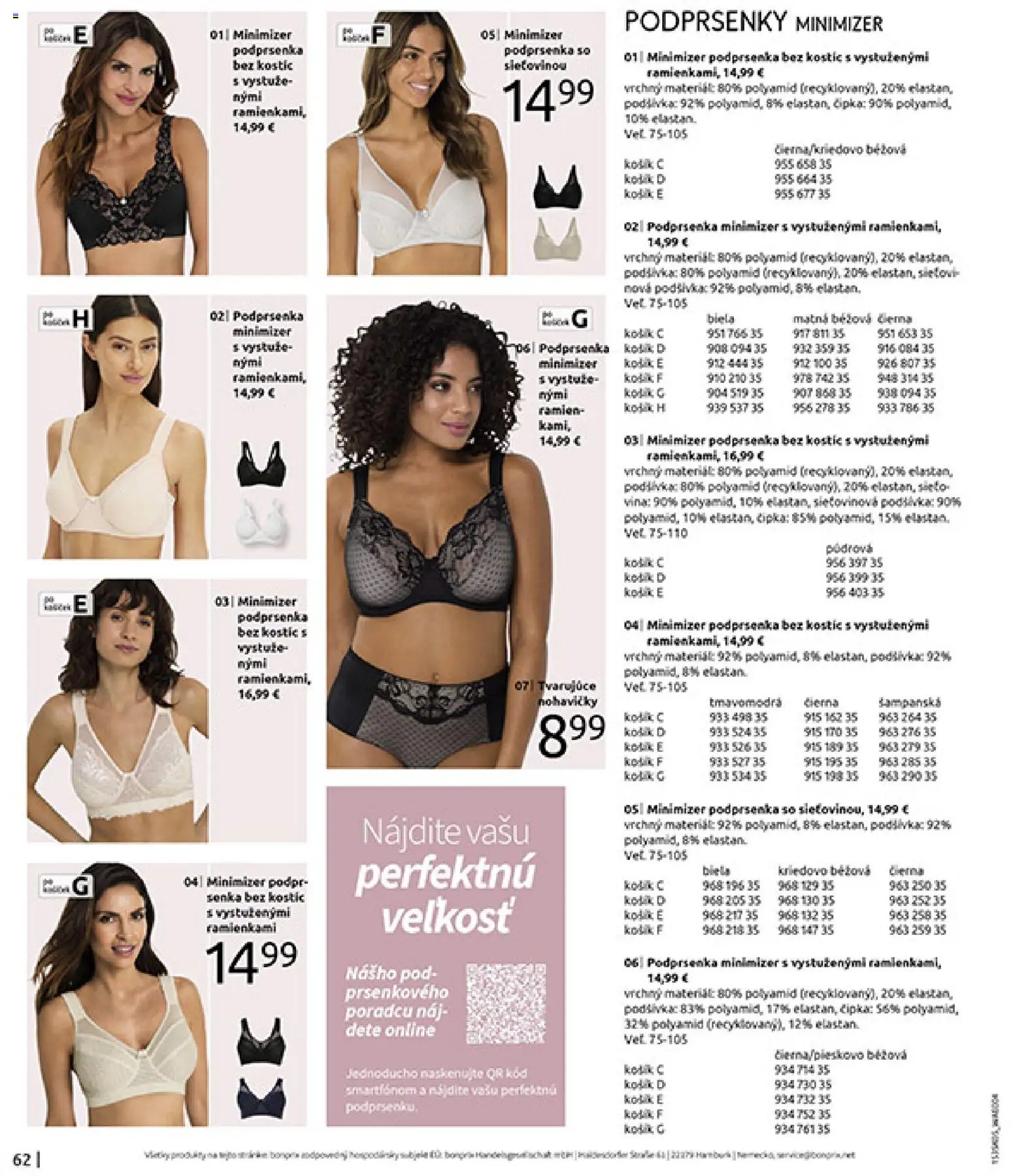 Nové Bonprix akcie – leták je platný od 01.01.2026 | Strana: 64 | Produkty: Nohavičky, Podprsenka
