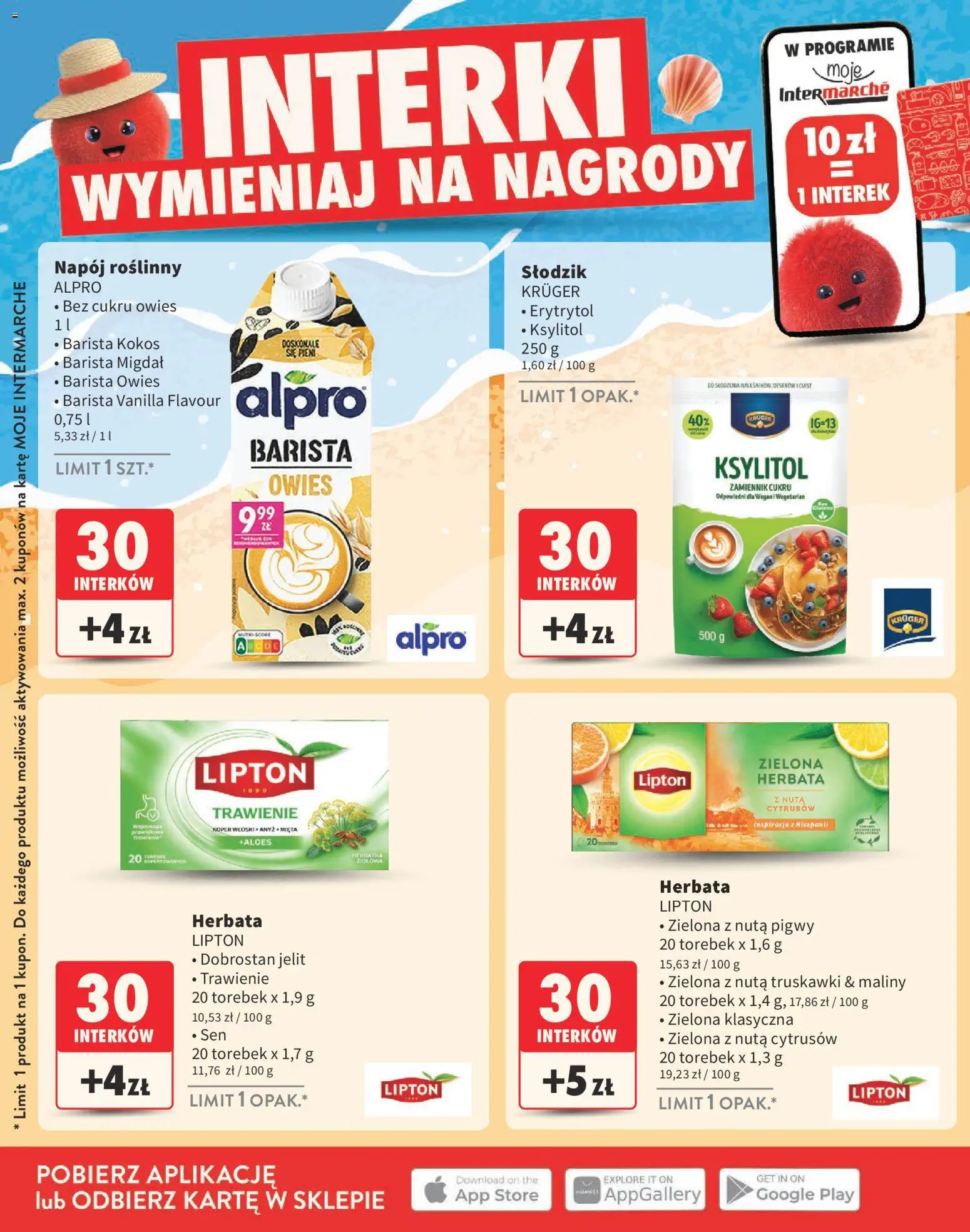 Intermarche gazetka - Katalog nagród od 02.07.2026 | Strona: 14 | Produkty: Alpro, Erytrytol, Aloes, Herbata