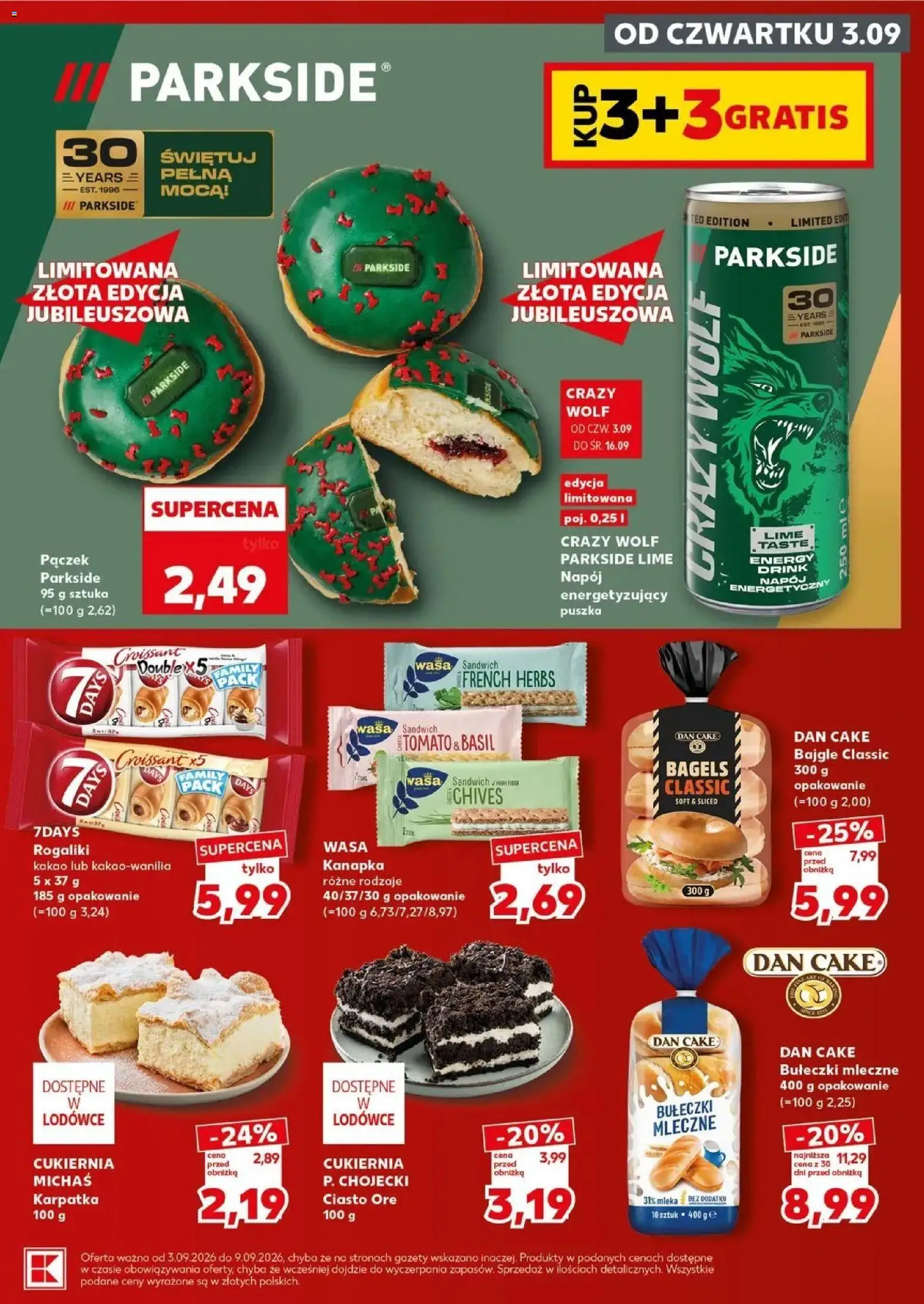 Kaufland gazetka - Super sobota od 05.09.2026 - od jutra PDF | Strona: 13 | Produkty: Croissant, Pączek, Sandwich, Donut