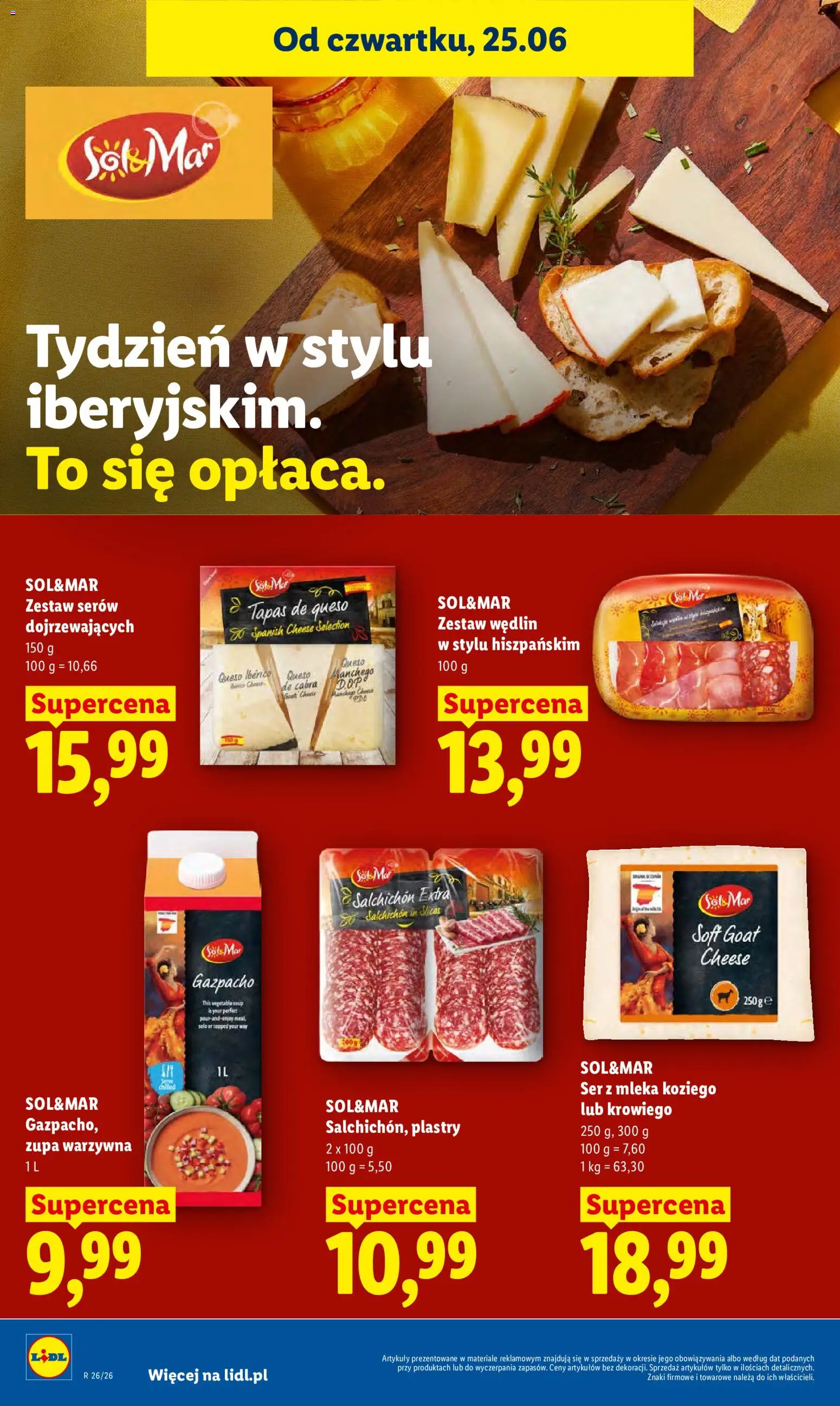 Lidl gazetka od 25.06.2026 | Strona: 58 | Produkty: Mleka, Zupa, Ser, Sok
