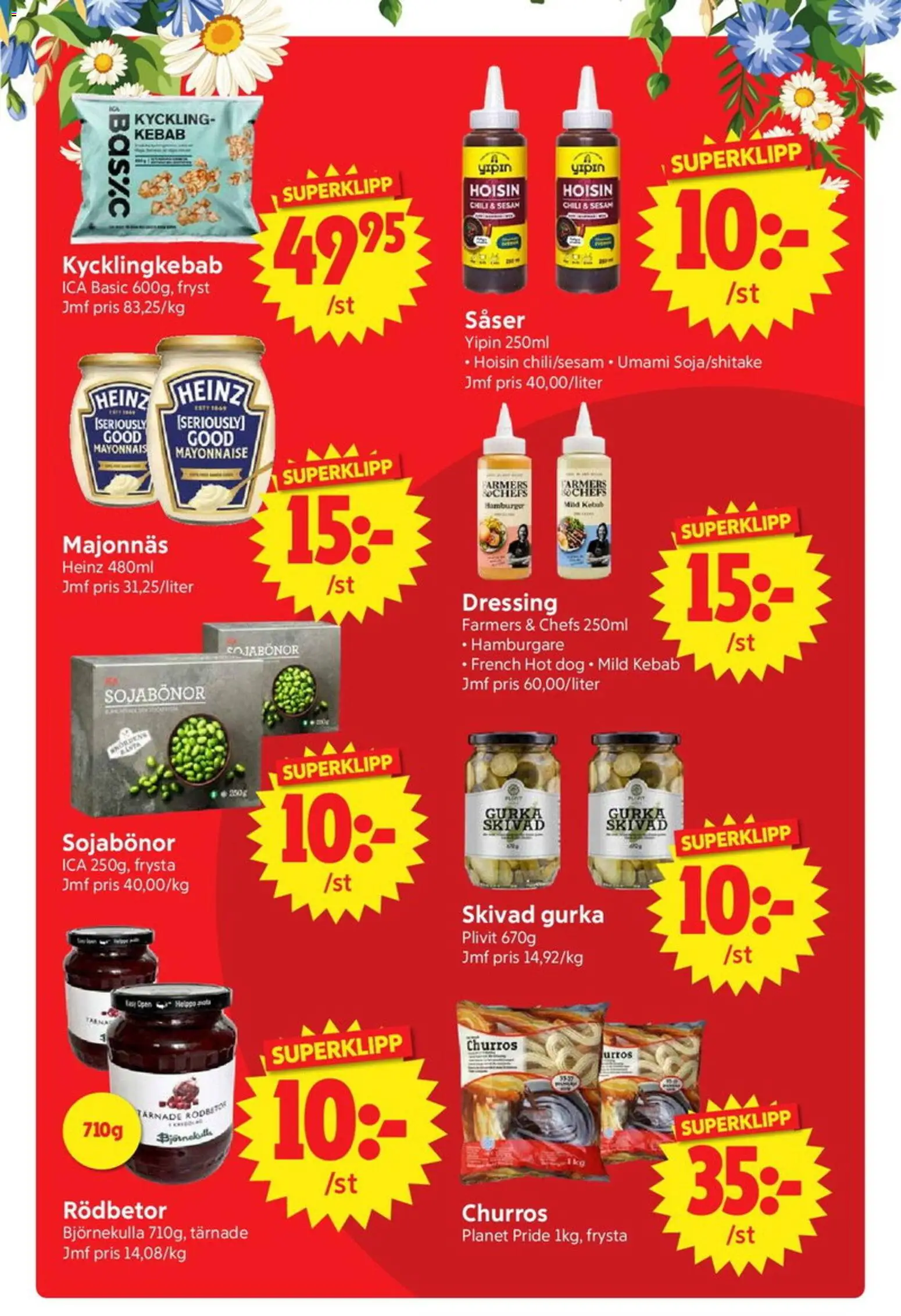 Nya Pulsen reklamblad aktuell från 15.06.2026 | Sida: 14 | Produkter: Hamburgare, Majonnäs, Chili, Gurka