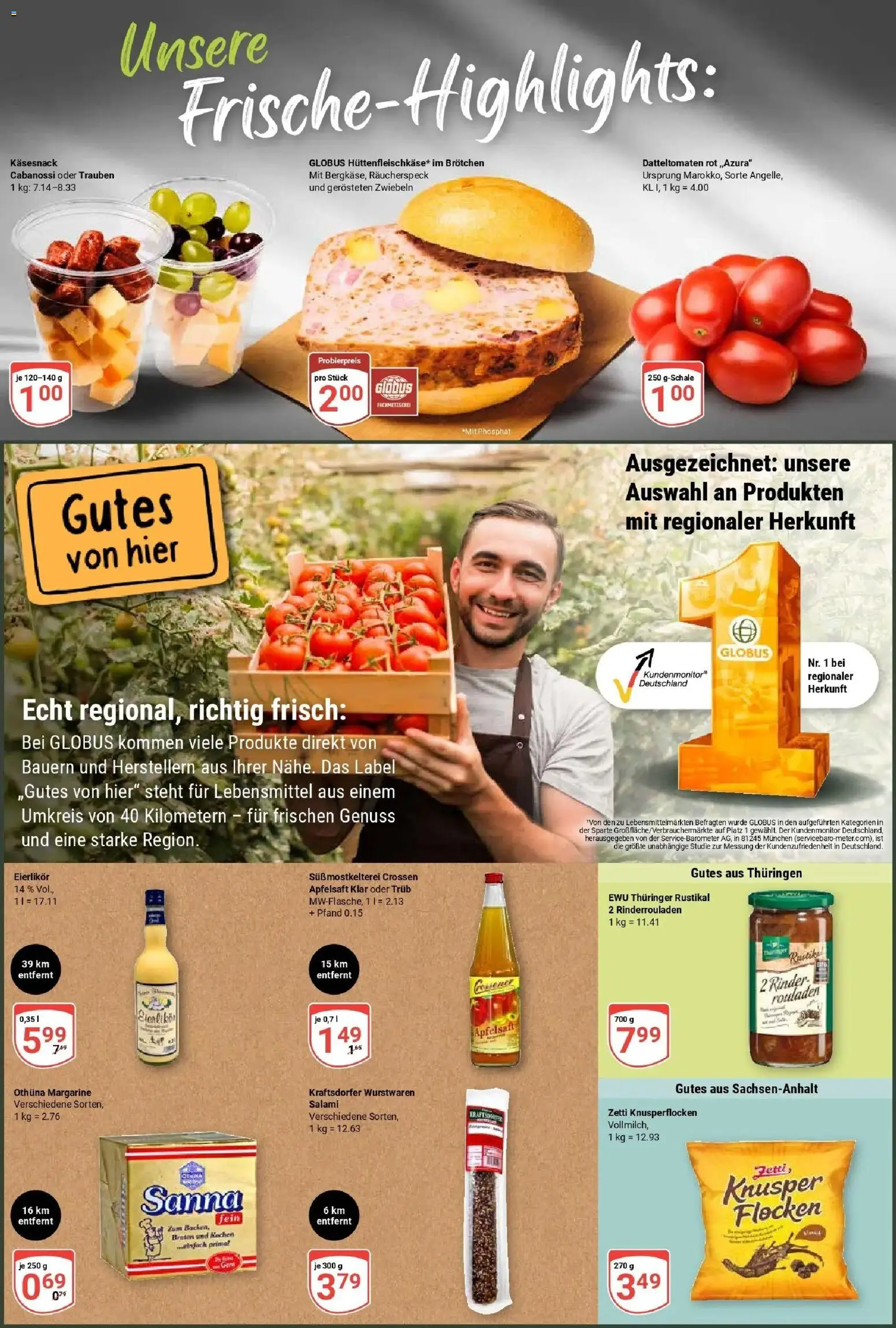 Globus Prospekt Hermsdorf (ab 24.08.2026) » Angebote online | Seite: 2 | Produkte: Rinderrouladen, Margarine, Trauben, Apfelsaft