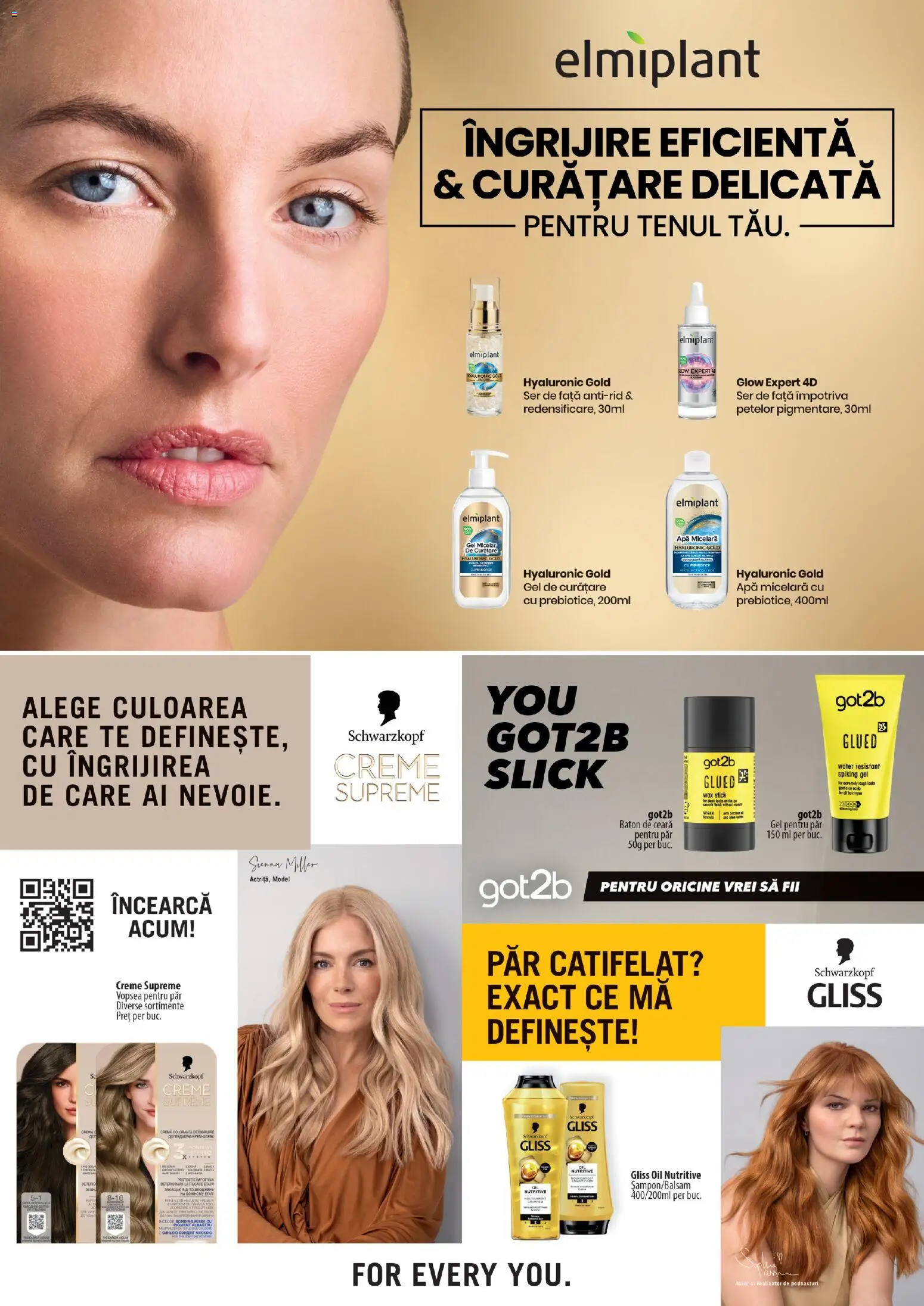 Noul catalog Mega Image – valabil de la 23.04.2026 | Pagină: 38 | Produse: Gel de curățare, Vopsea, Apă micelară, Gel pentru păr