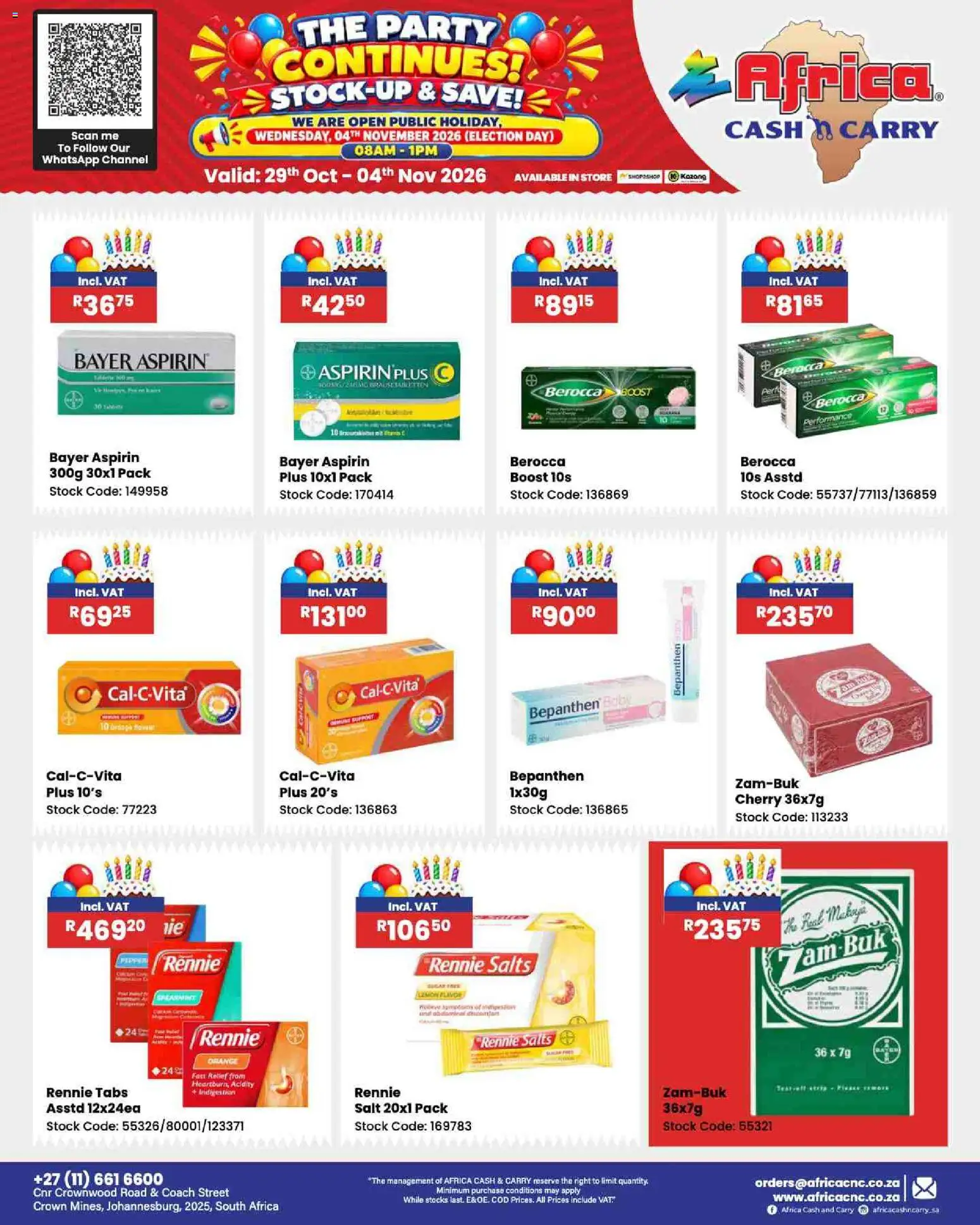New Africa Cash & Carry catalogue – valid from 29/10/2026 | Page: 118