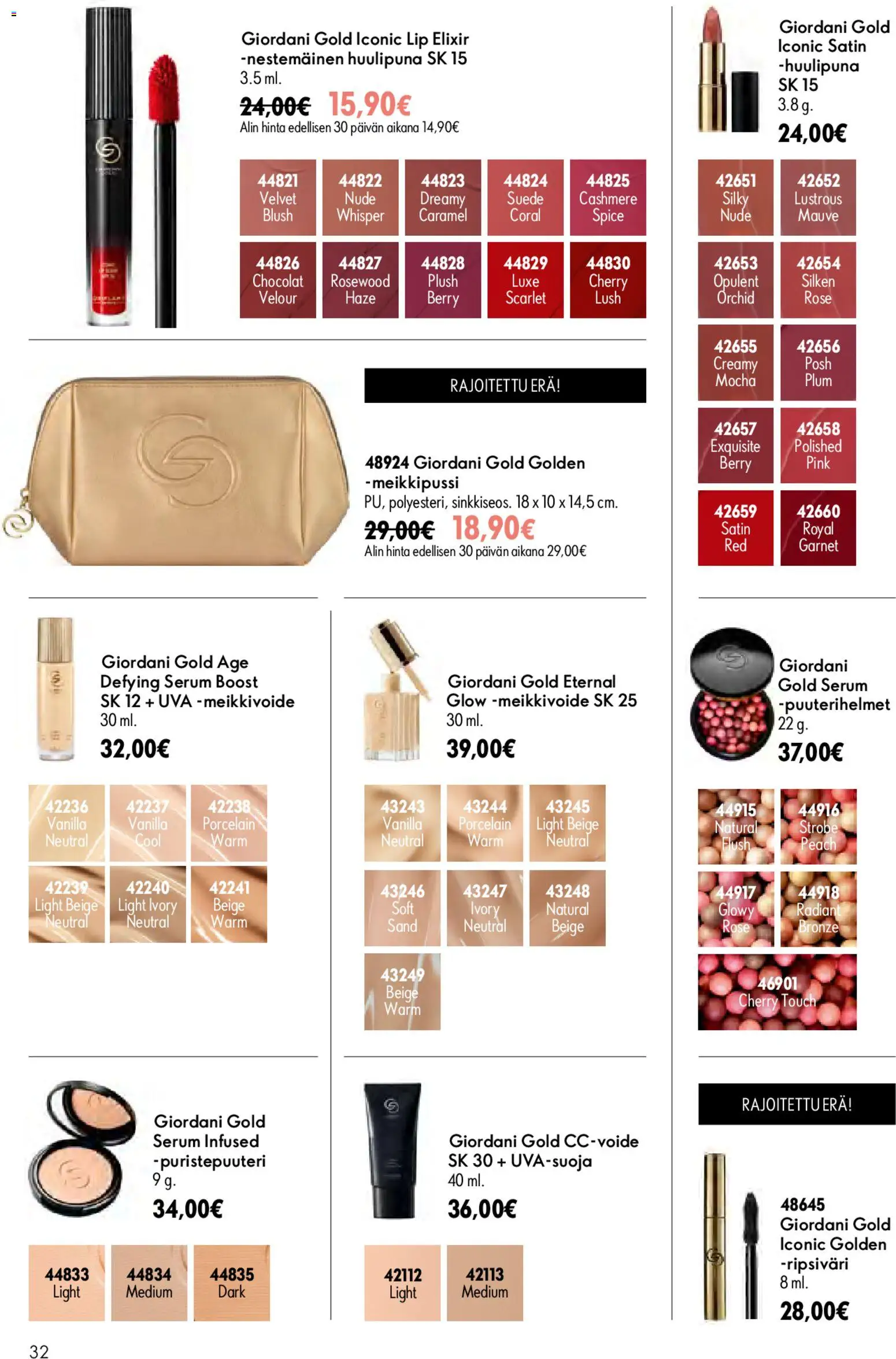Oriflame - Esite 10 – voimassa 15/07/2026 alkaen | Sivu: 32