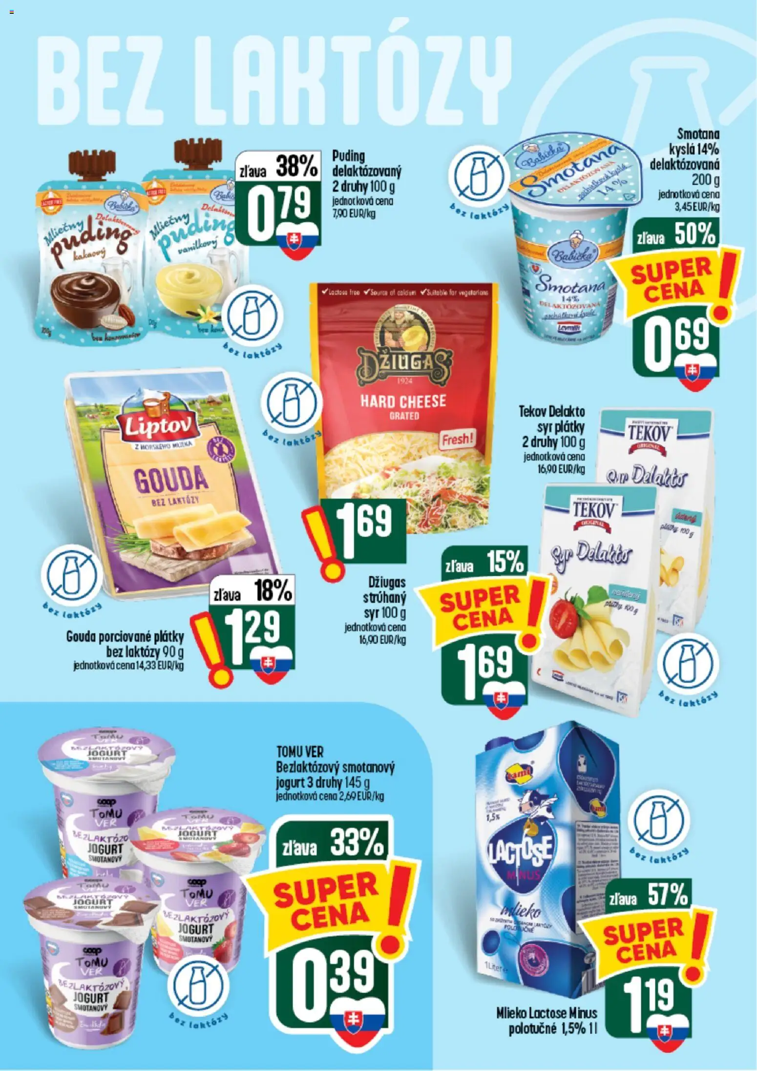 Nové COOP Jednota akcie – leták je platný od 26.08.2026 | Strana: 22 | Produkty: Syr, Jogurt, Smotana, Puding
