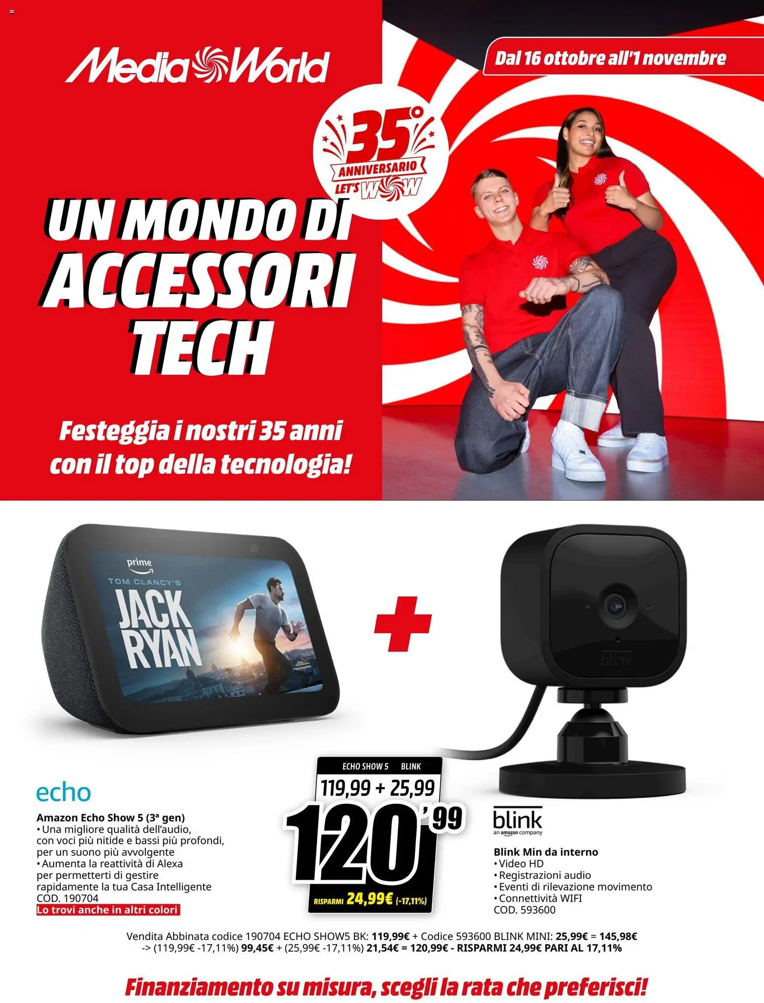 Volantino Media World del 16/10/2026 | Pagina: 1 | Prodotti: Top, Video, Audio