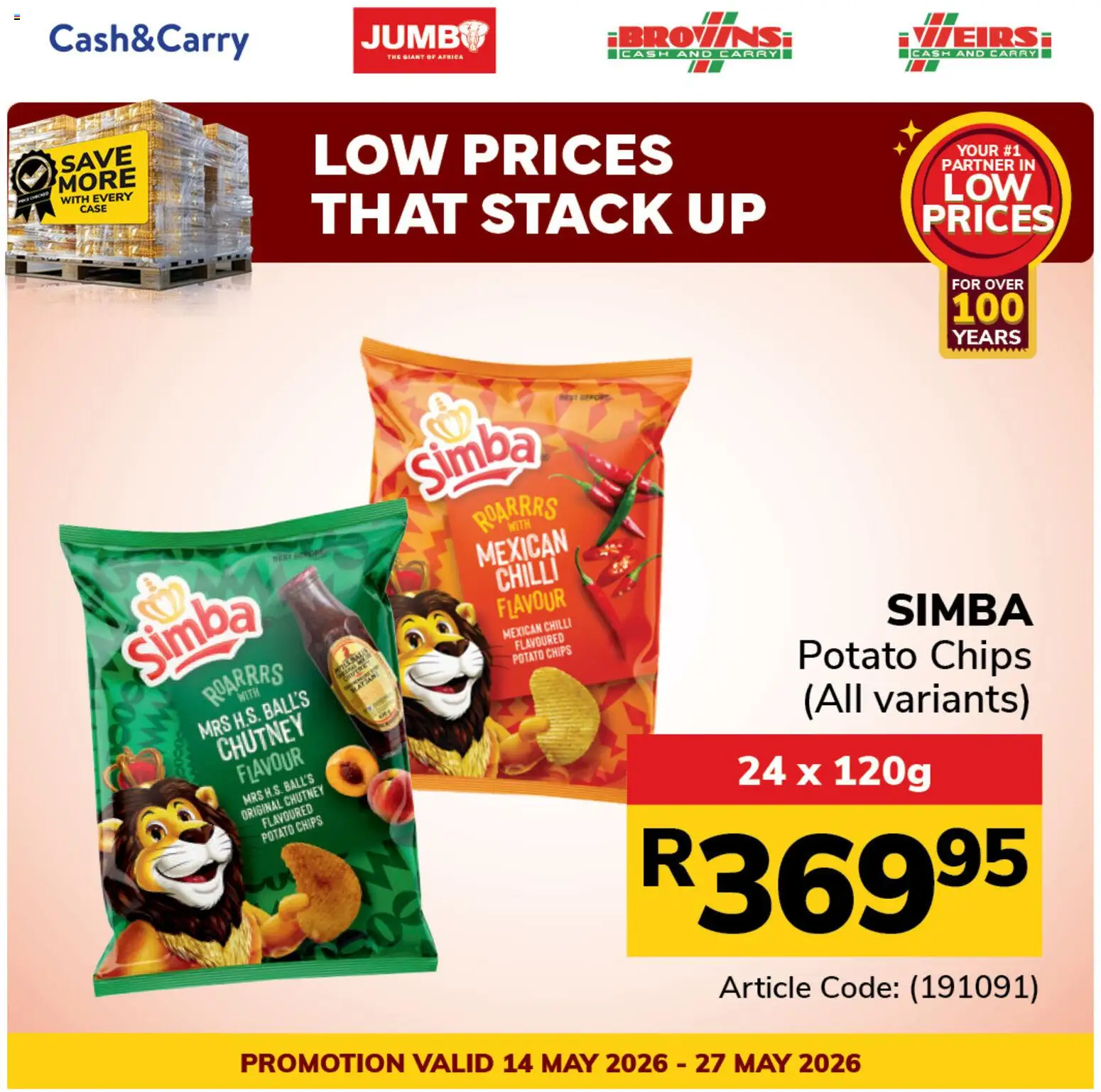 New Jumbo catalogue – valid from 14.05.2026 | Page: 7 | Products: Chutney, Case, Chips, Chilli